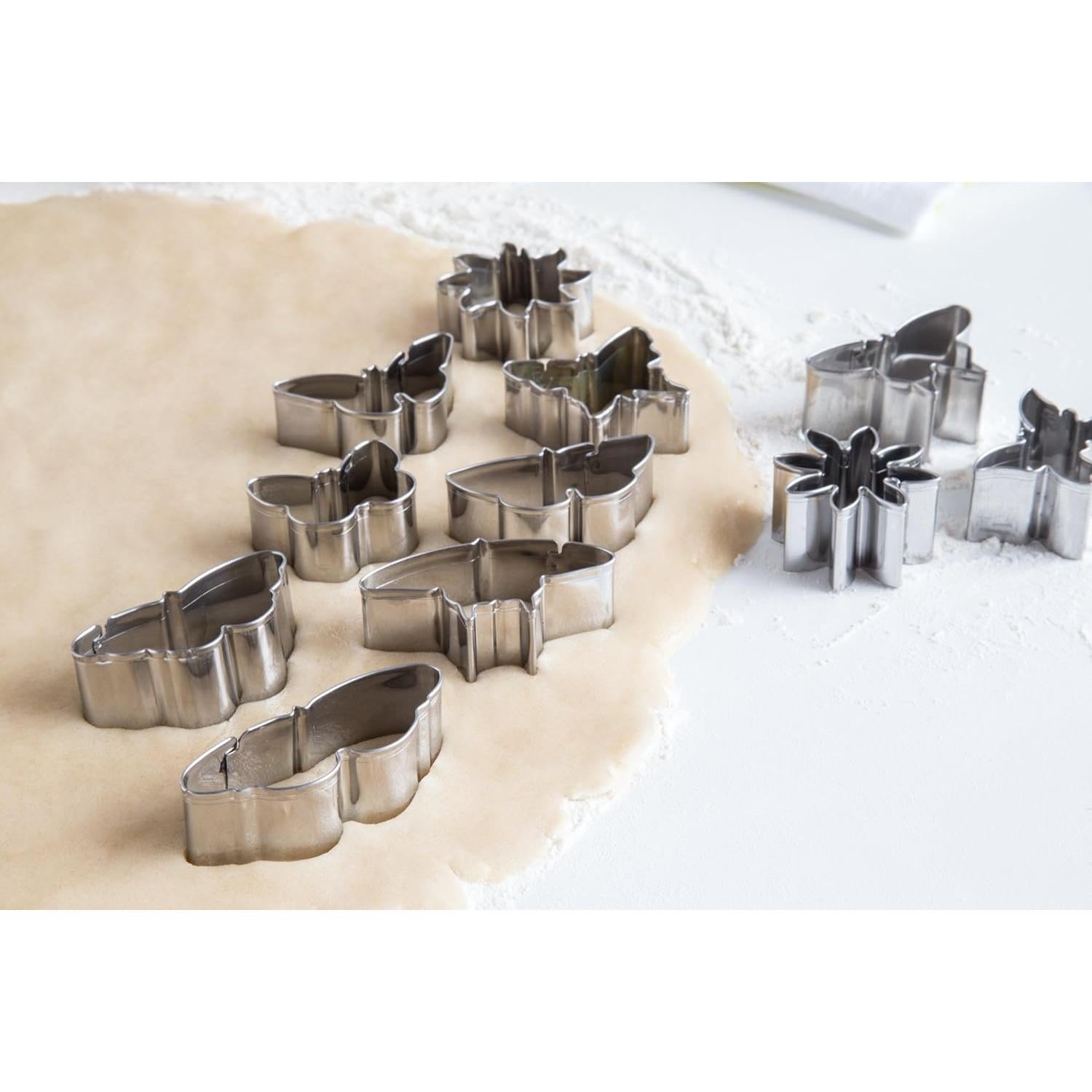 Cortadores de Galletas Fox Run 11 Piezas Flor y Mariposa