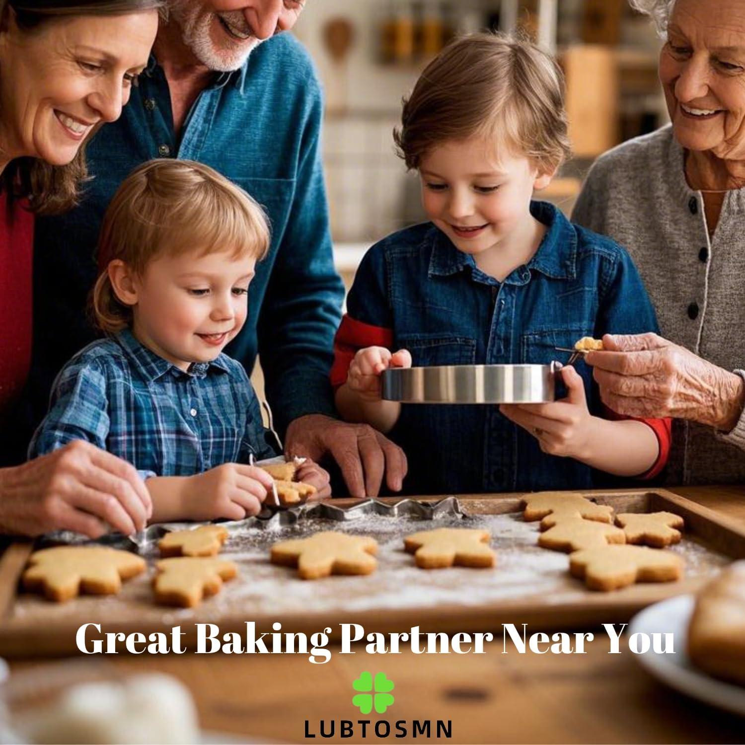 Juego de Cortadores de Galletas LUBTOSMN - 7 Piezas Animales del Bosque