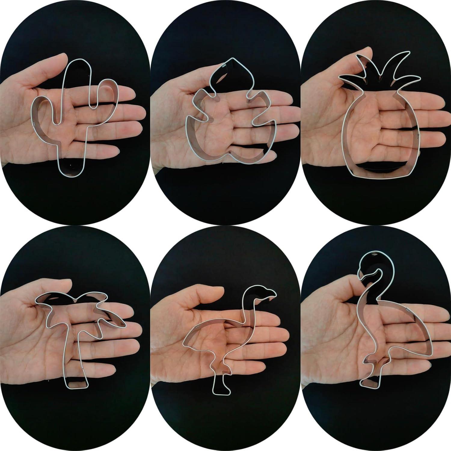 Juego de Cortadores de Galletas Tropicales LUBTOSMN - 6 Piezas