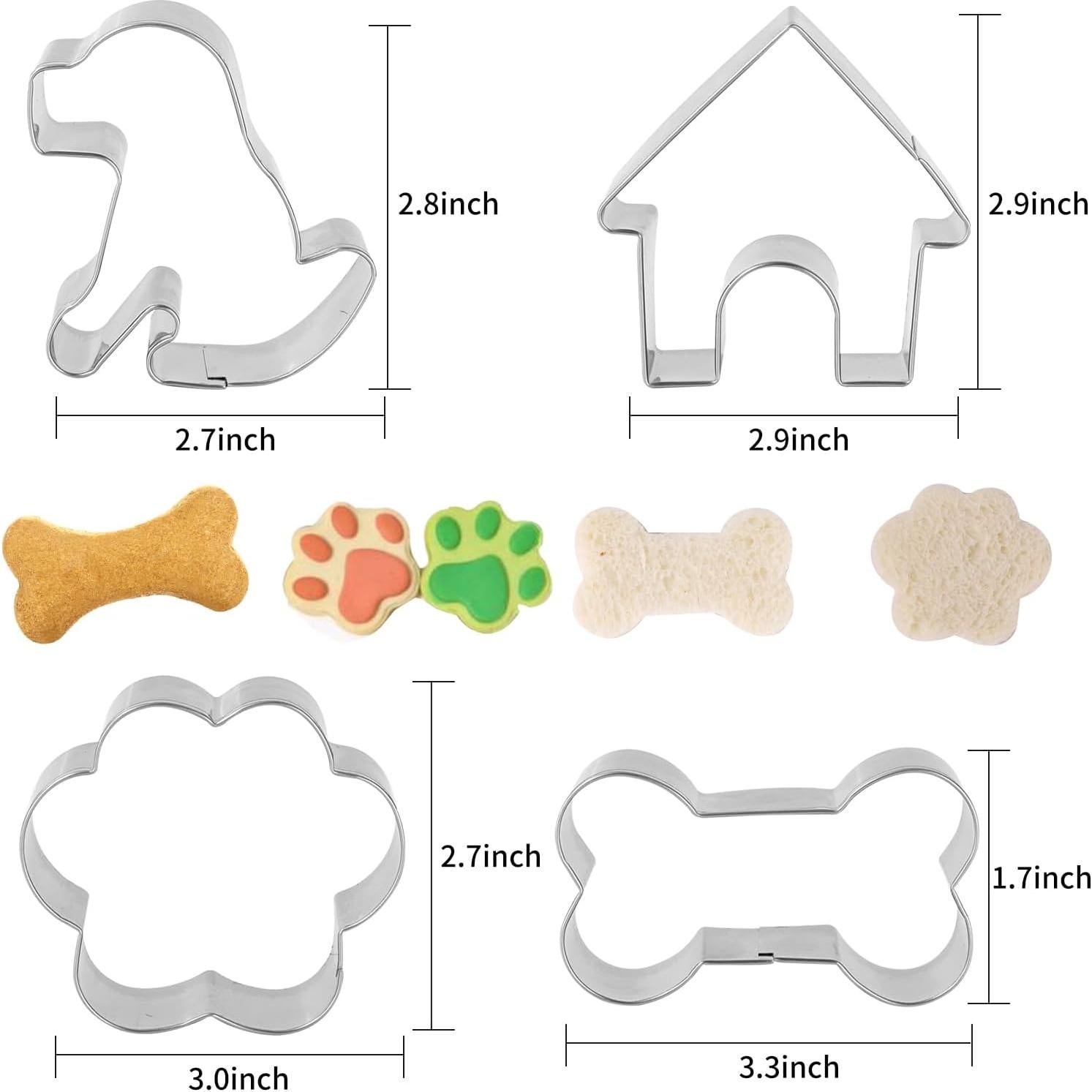 Cortador de Galletas Hueso ANCKNE Acero Inoxidable 4 Piezas