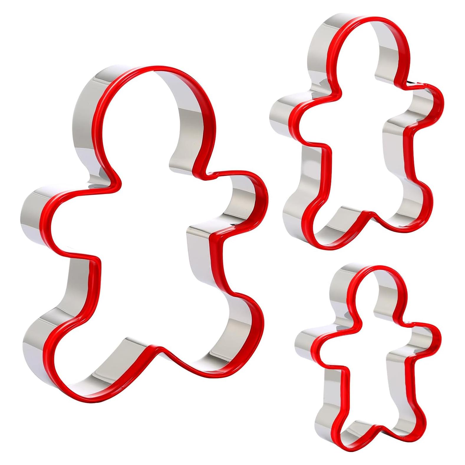 Cortadores de Galletas Hombre de Jengibre Grlifbaw 3 Piezas