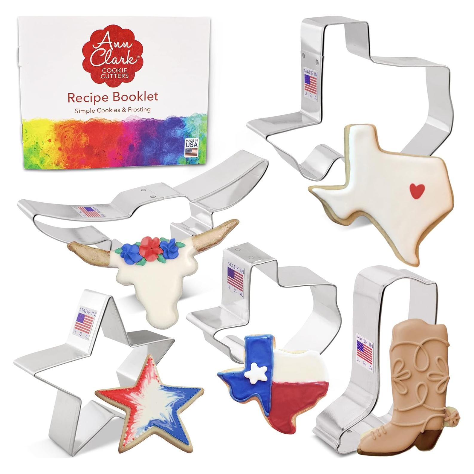 Set de Cortadores de Galletas Ann Clark 5 Piezas Texas