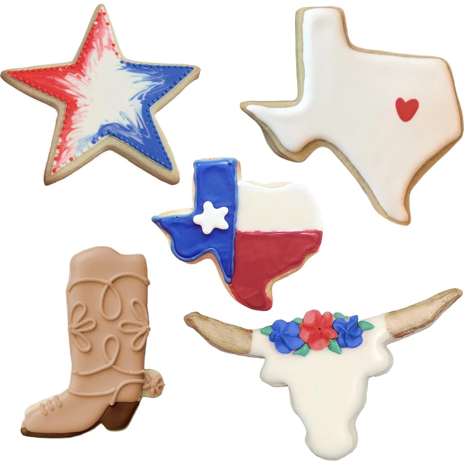 Set de Cortadores de Galletas Ann Clark 5 Piezas Texas