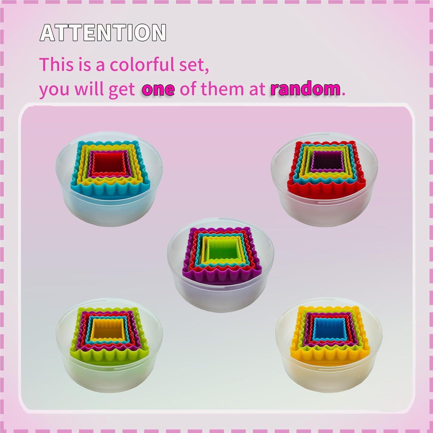 Juego de Cortadores de Galletas Cuadrados Bolonie - 5 Piezas