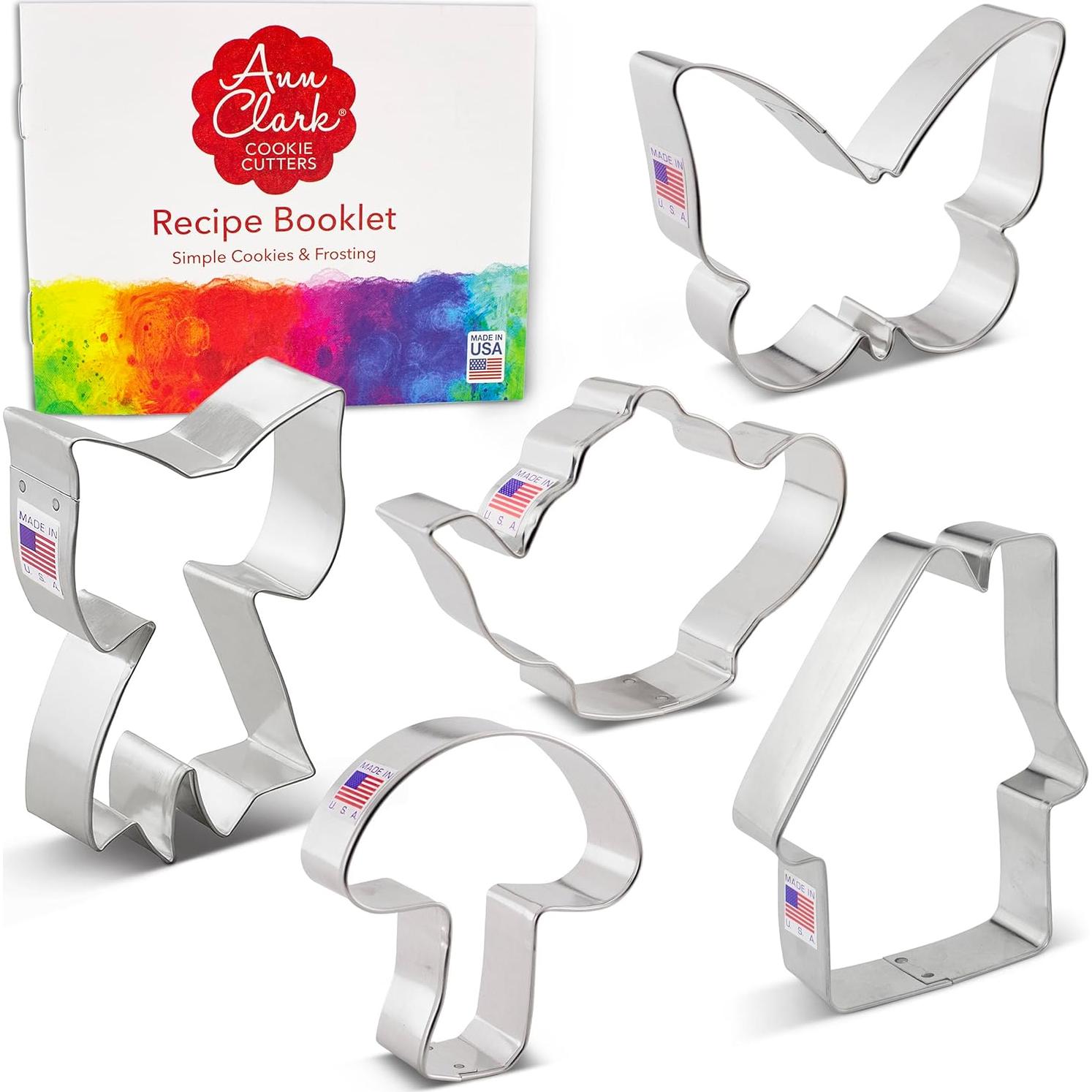 Cortadores de Galletas Ann Clark Set 5 Piezas Acero Galvanizado