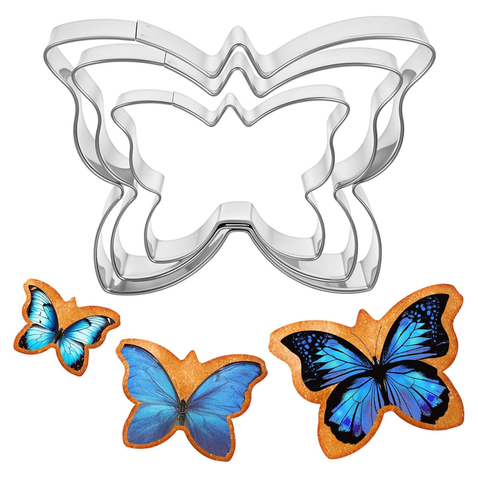 Juego de Cortadores de Galletas Mariposa Quilax 3 Piezas