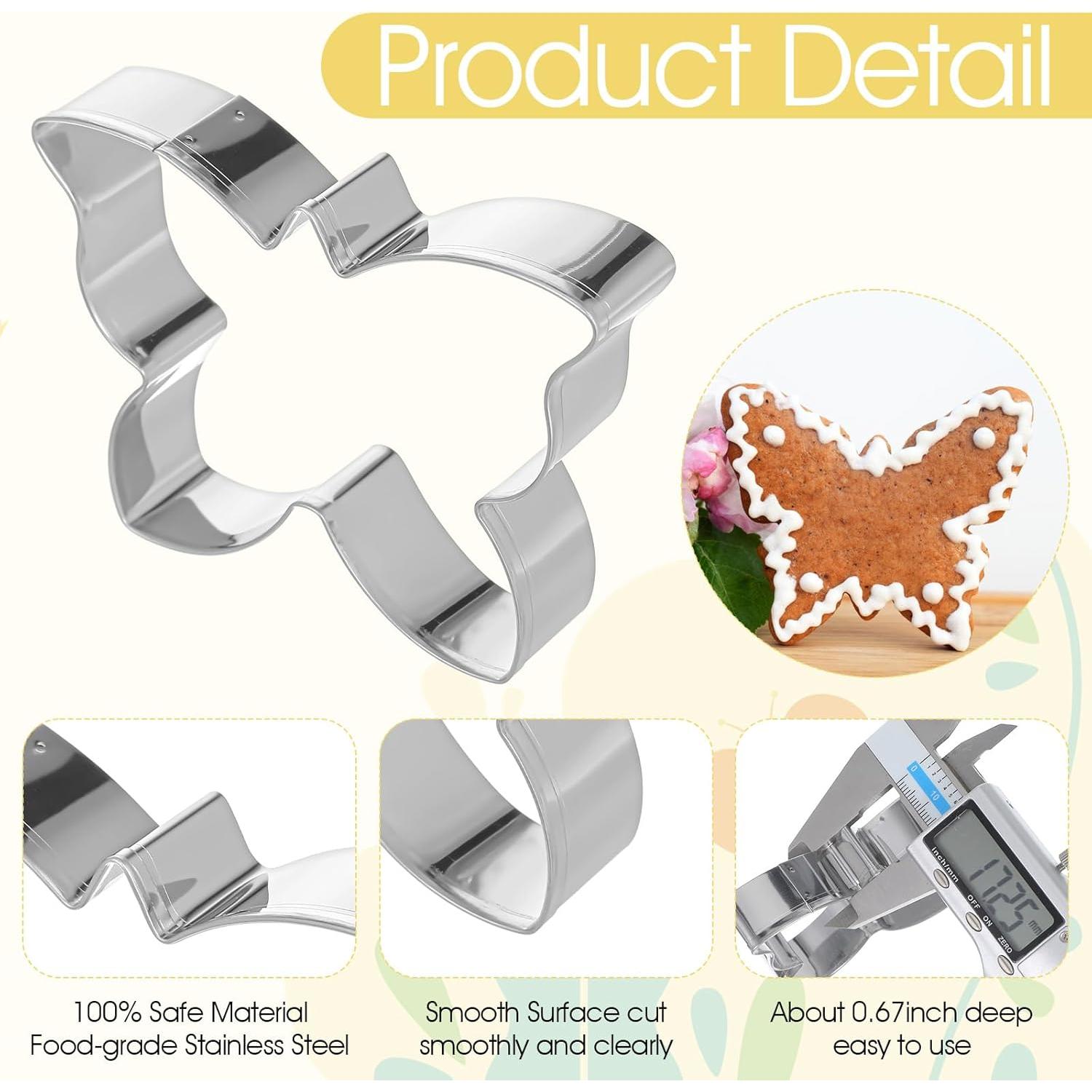 Juego de Cortadores de Galletas Mariposa Quilax 3 Piezas