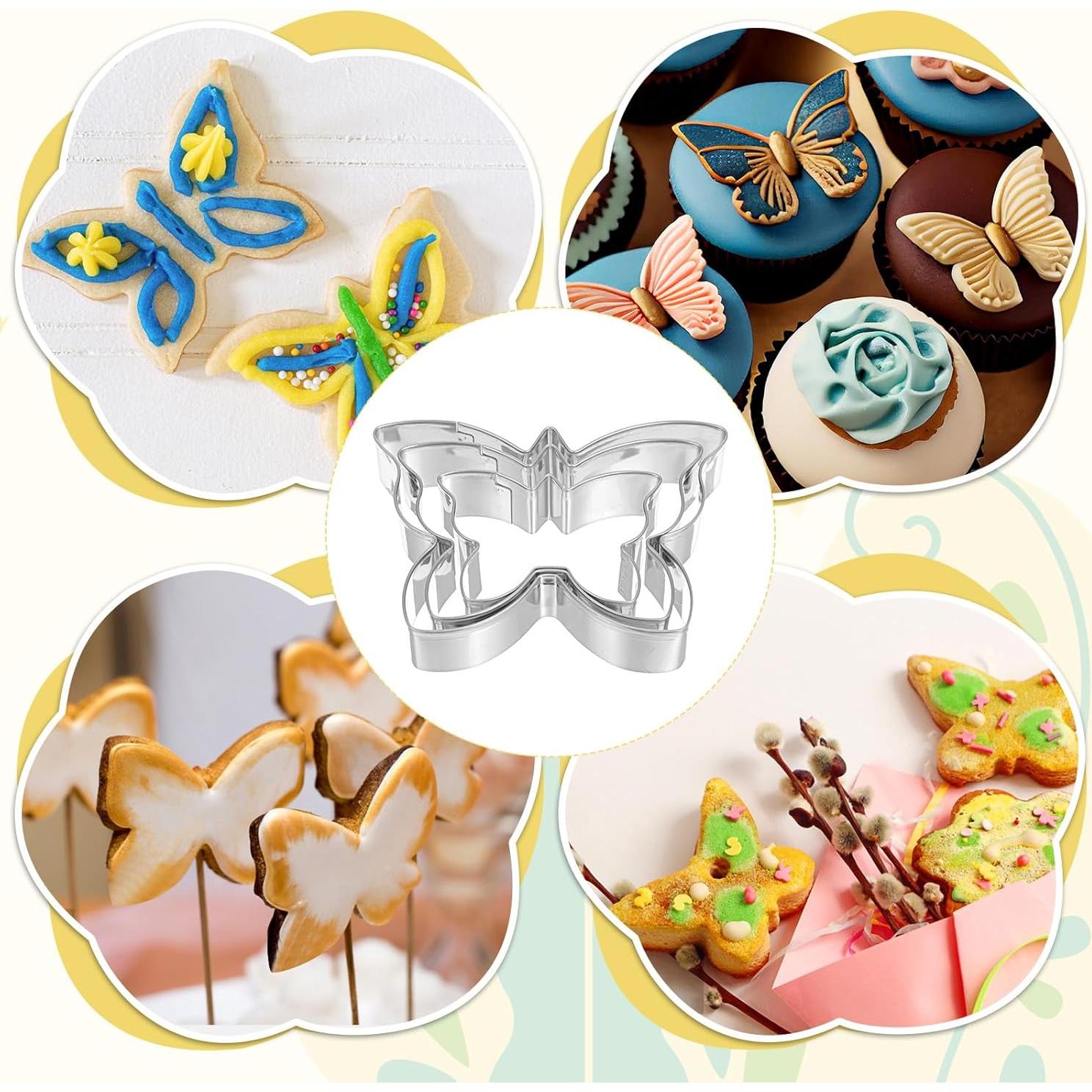 Juego de Cortadores de Galletas Mariposa Quilax 3 Piezas