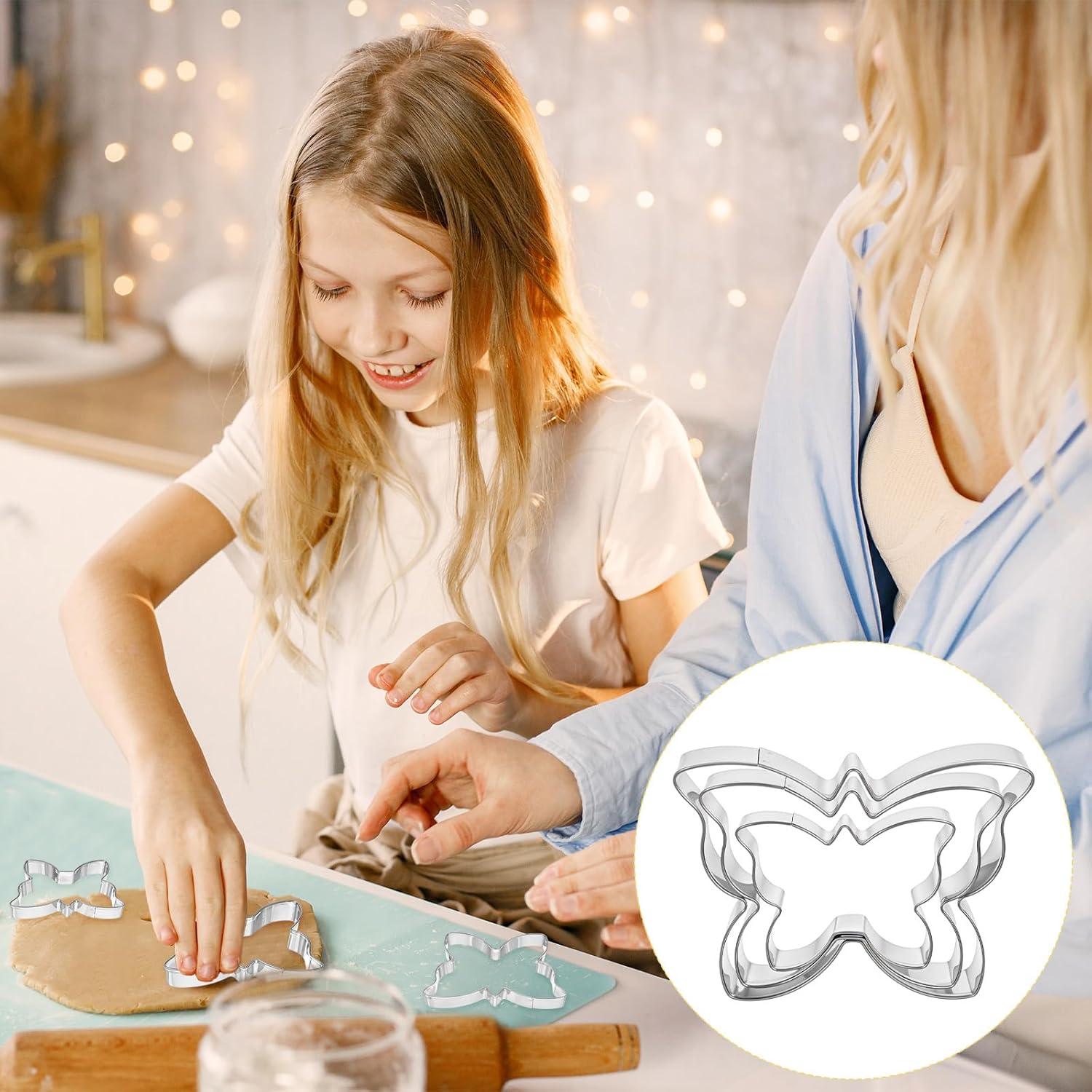 Juego de Cortadores de Galletas Mariposa Quilax 3 Piezas