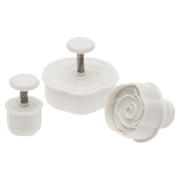 Cortadores de Émbolo en Forma de Rosa Ateco, Juego de 3 Tamaños