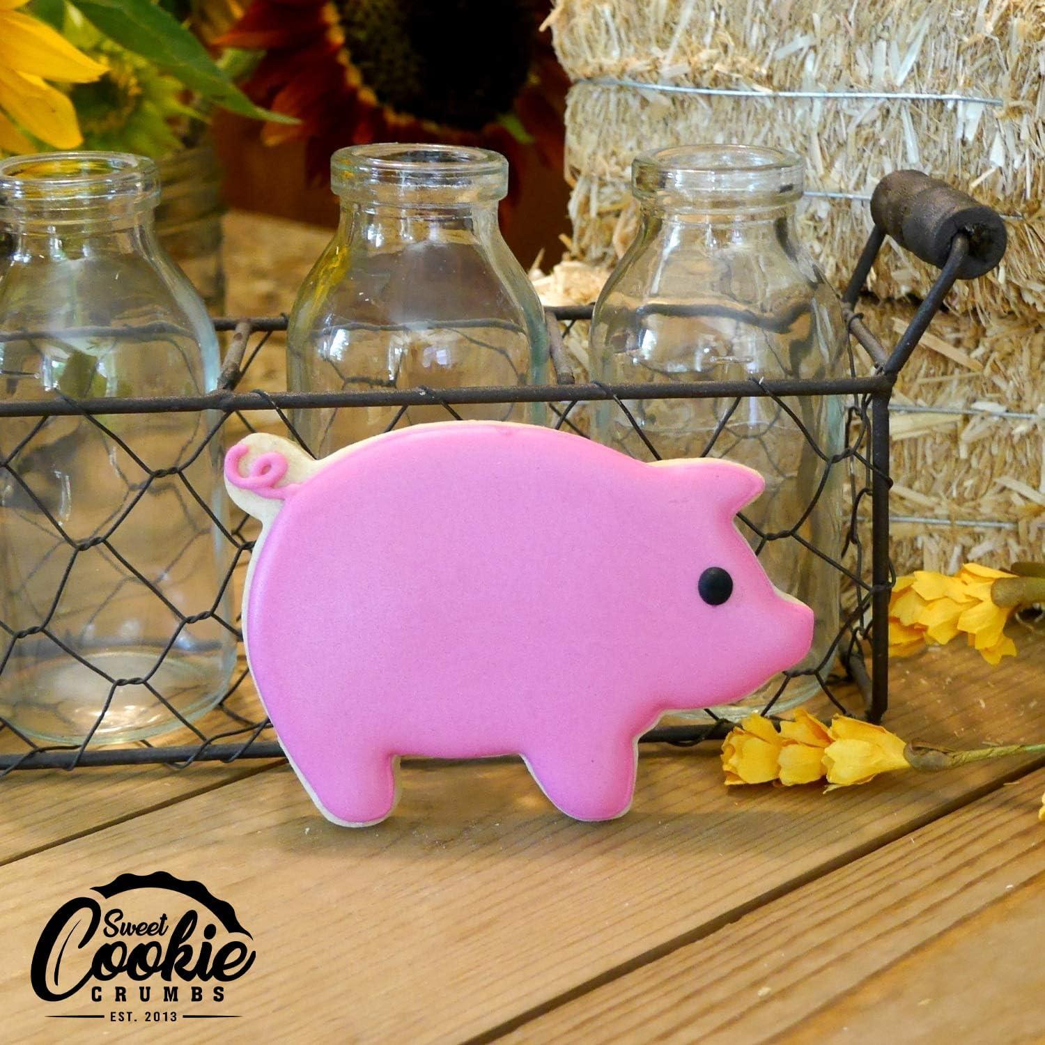 Juego de Cortadores de Galletas Cerdo Sweet Cookie Crumbs - Acero Inoxidable - 3 Piezas