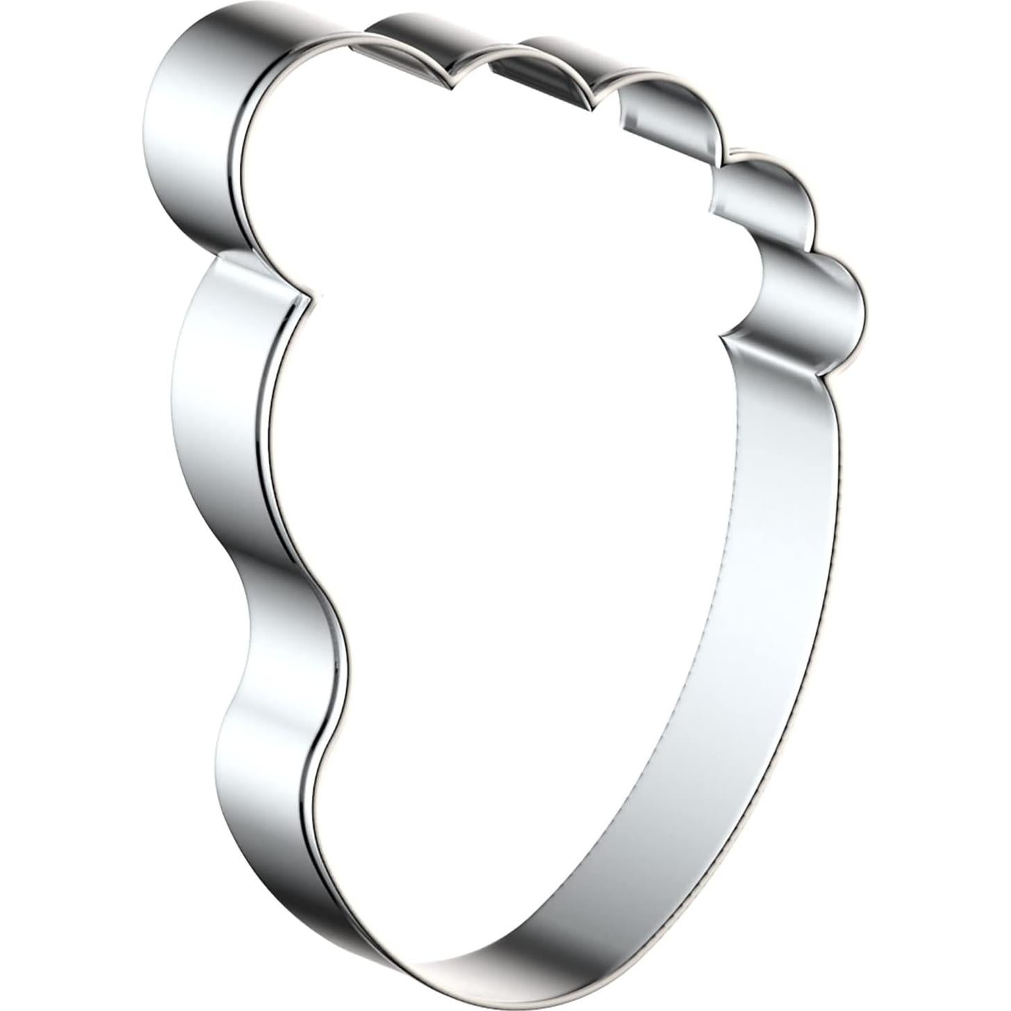 Set de Cortadores de Galletas Huella QAAQS - 4 Piezas Acero Inoxidable