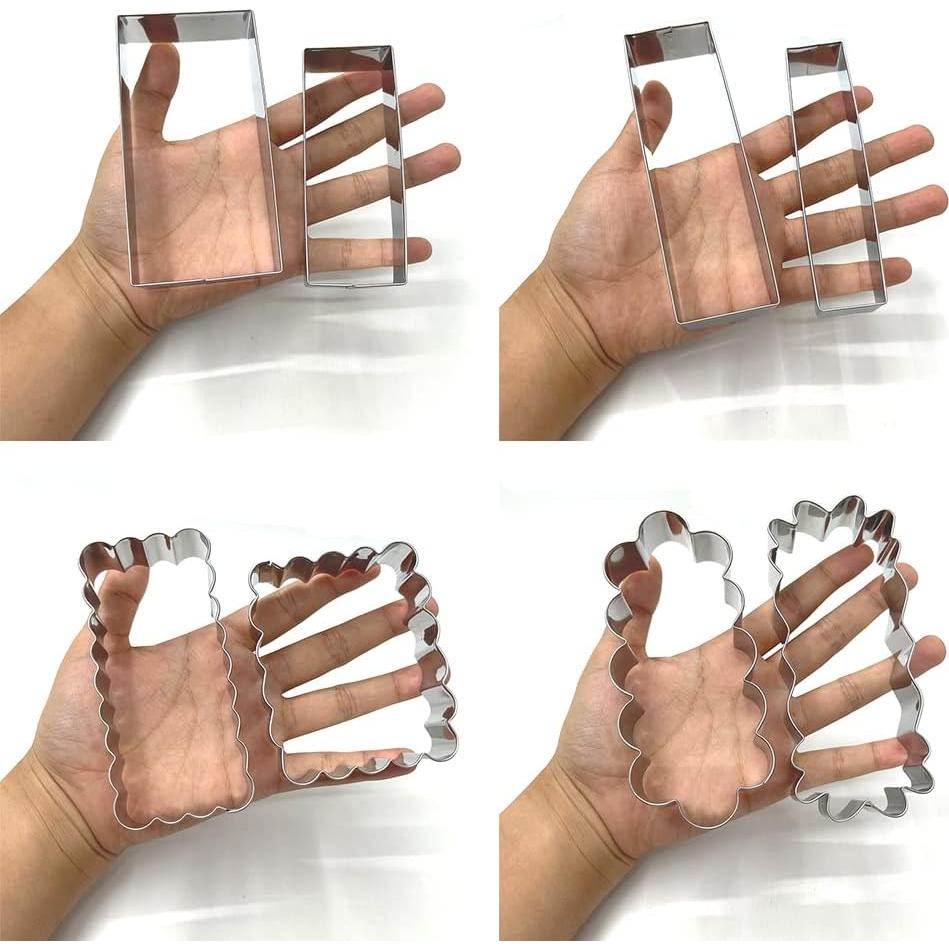 Conjunto de Cortadores de Galletas LILIAO Acero Inoxidable 8 Piezas