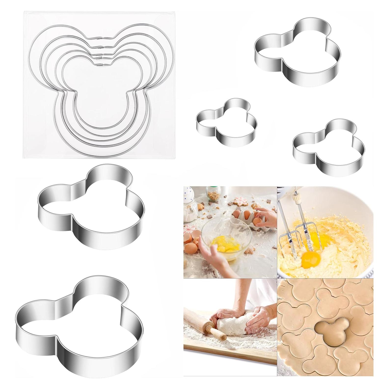 Cortadores de Galletas Ratón MrCookie Acero Inoxidable 5 Piezas