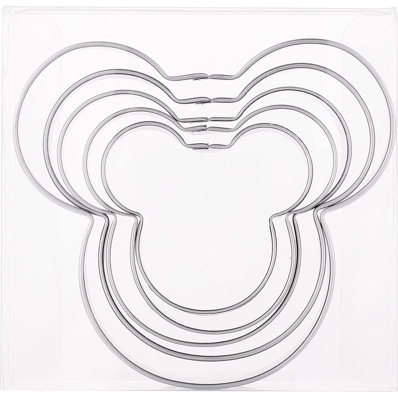 Cortadores de Galletas Ratón MrCookie Acero Inoxidable 5 Piezas