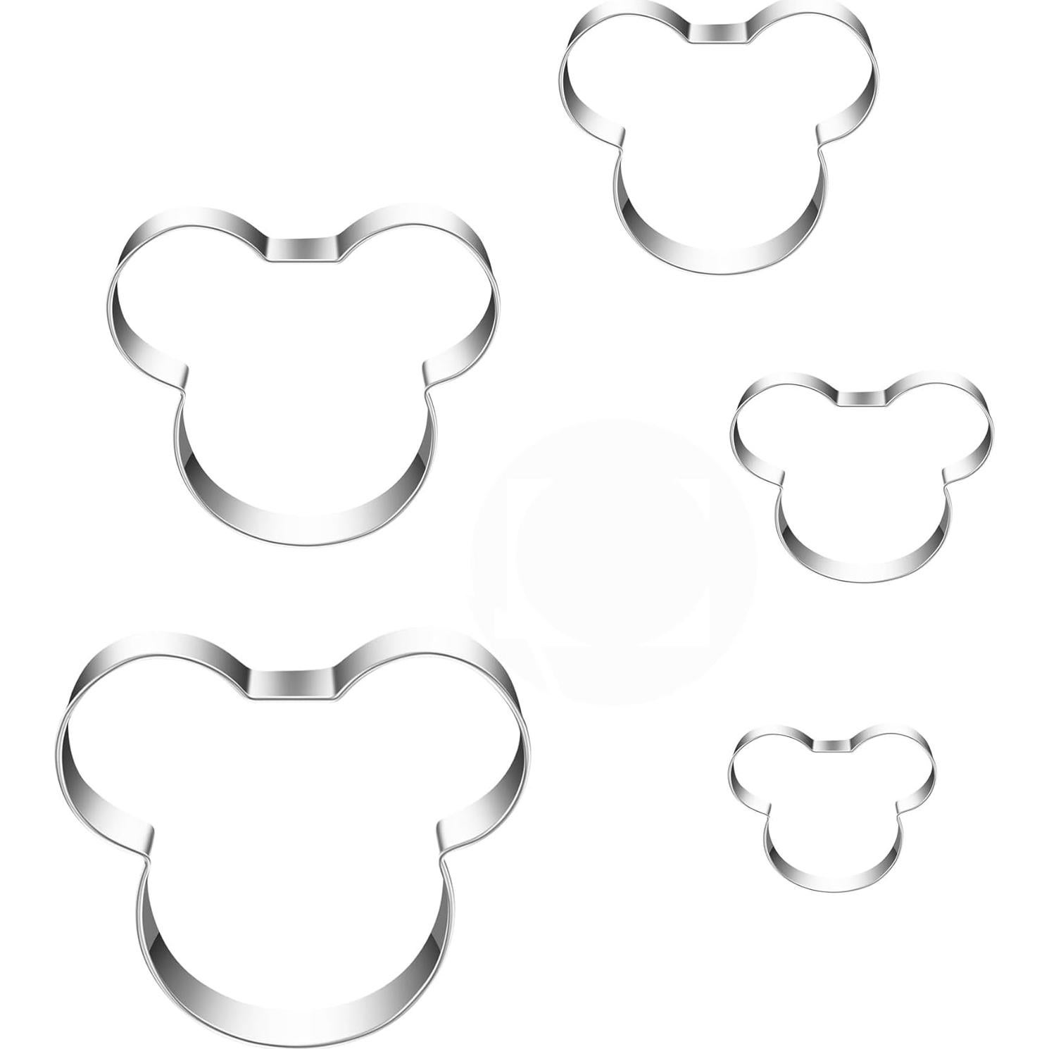 Cortadores de Galletas Ratón MrCookie Acero Inoxidable 5 Piezas