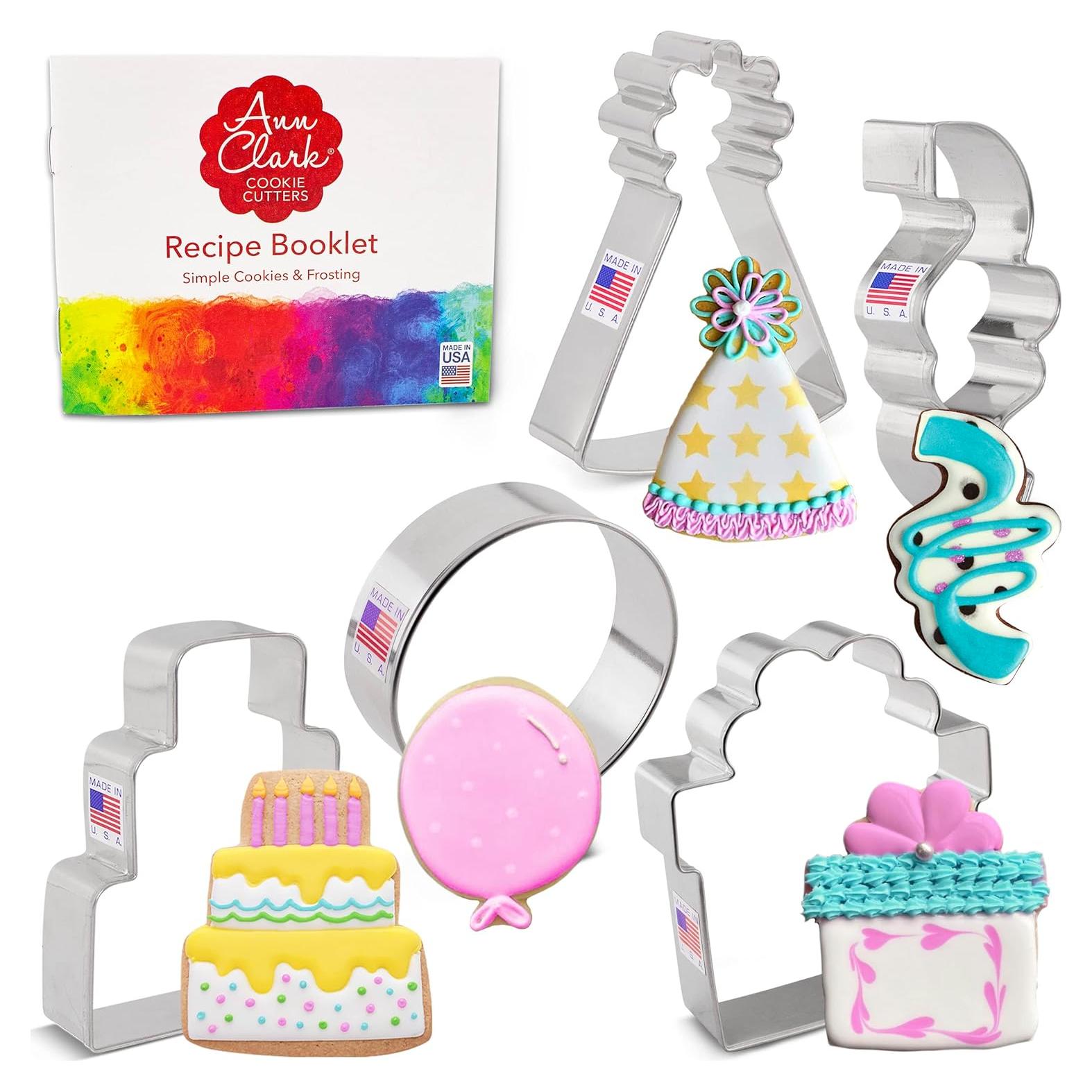 Set de Cortadores de Galletas de Cumpleaños Ann Clark - 5 Piezas