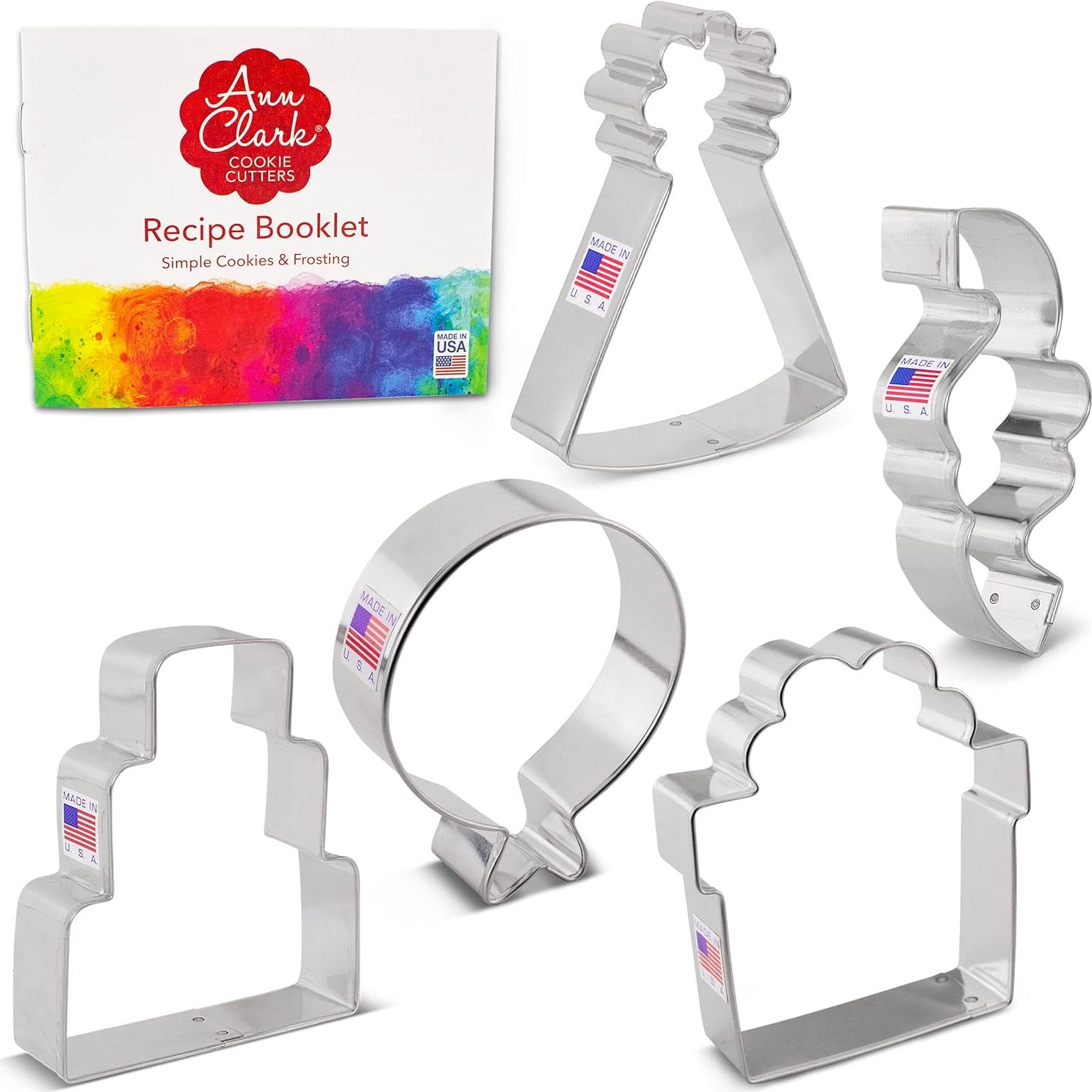 Set de Cortadores de Galletas de Cumpleaños Ann Clark - 5 Piezas