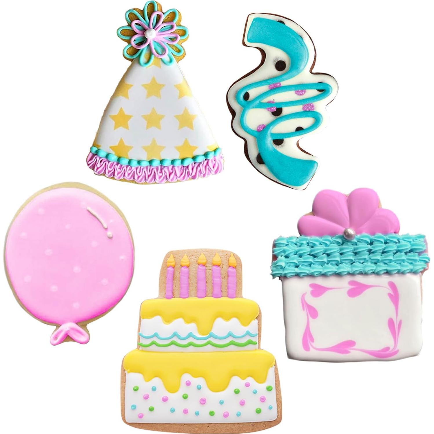 Set de Cortadores de Galletas de Cumpleaños Ann Clark - 5 Piezas