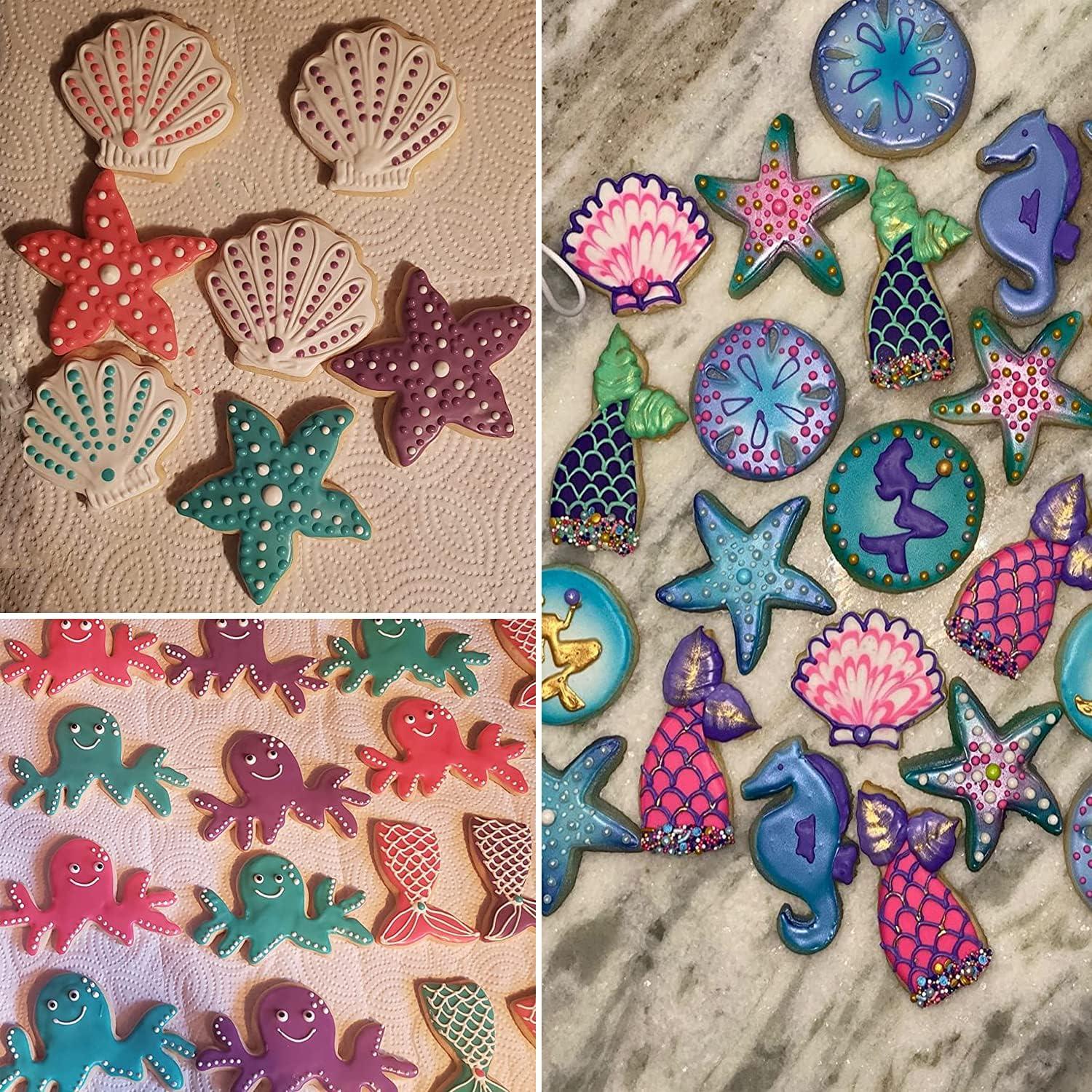 Juego de Cortadores de Galletas Marinos FACATH - 12 Piezas Acero Inoxidable