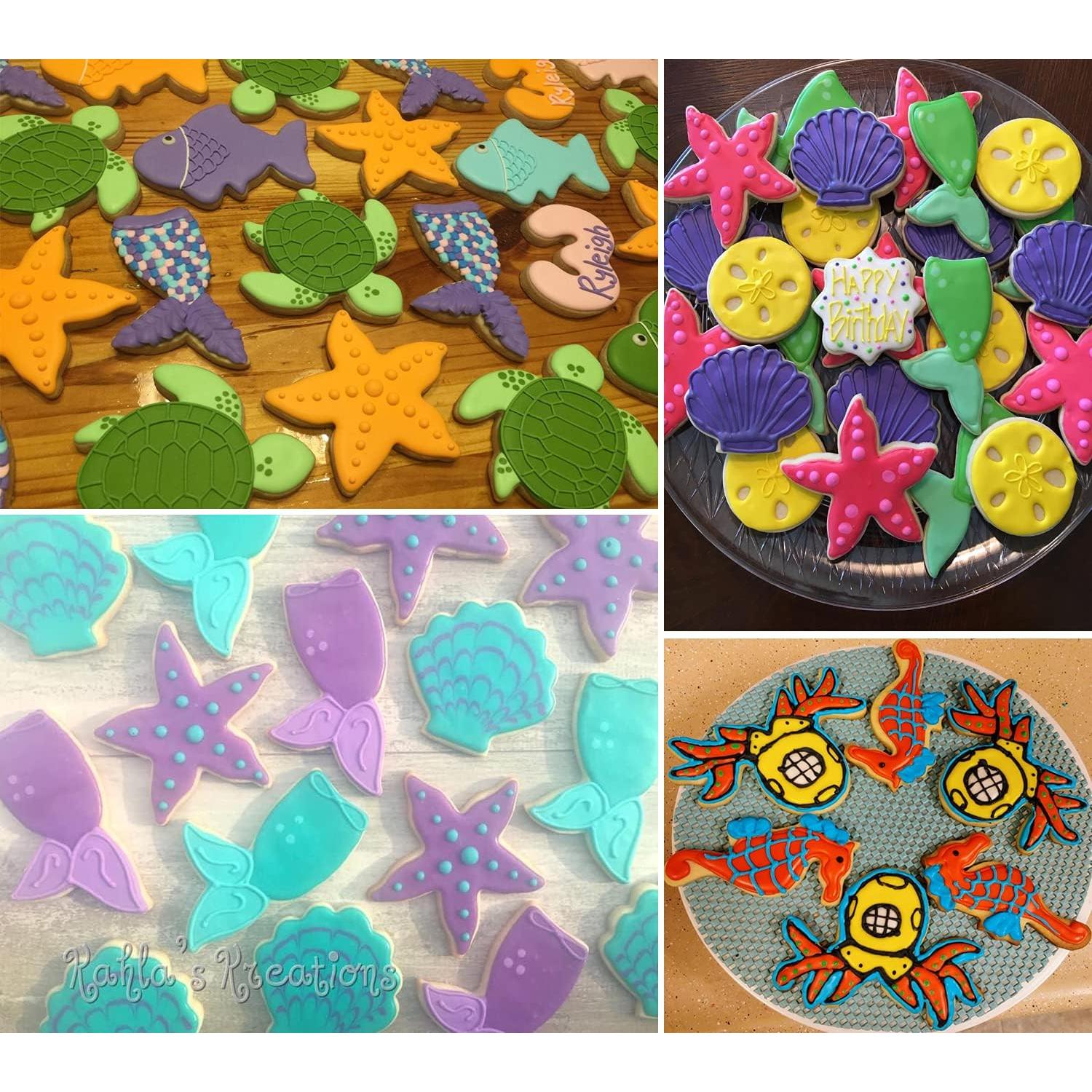 Juego de Cortadores de Galletas Marinos FACATH - 12 Piezas Acero Inoxidable