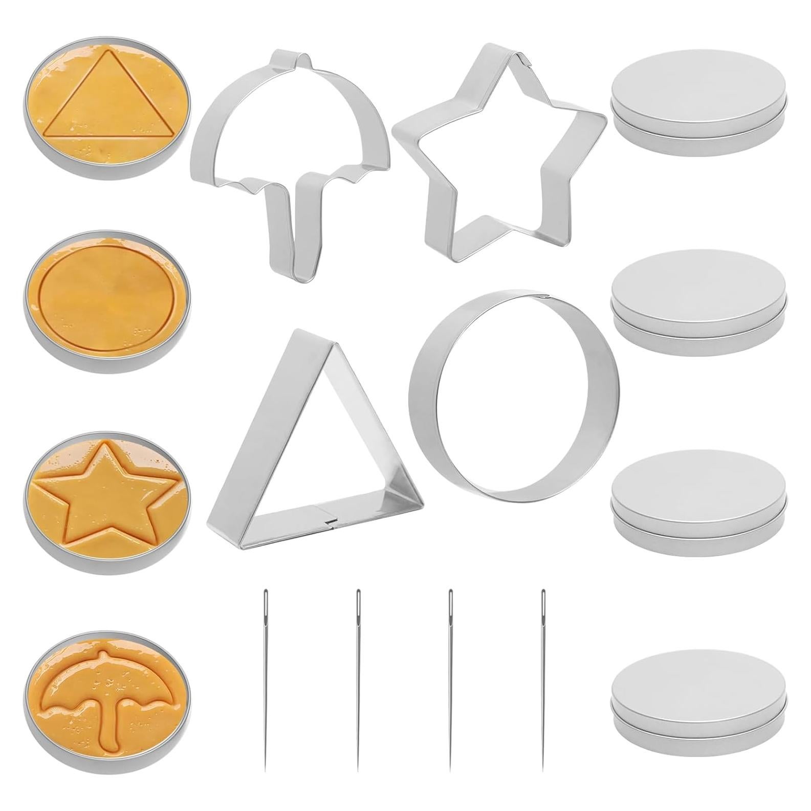 Kit de Galletas Dalgona Woosuke 12 Piezas Acero Inoxidable