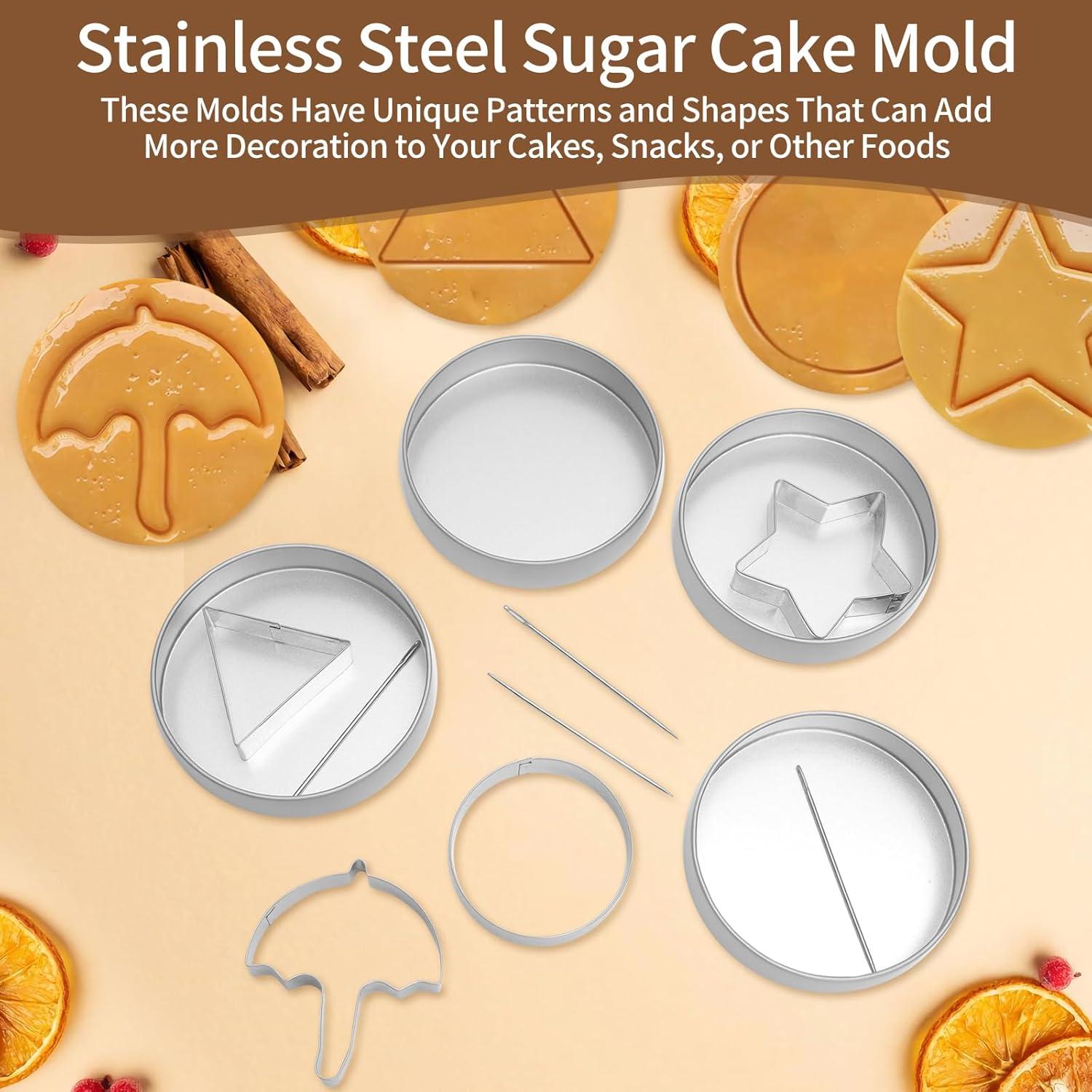 Kit de Galletas Dalgona Woosuke 12 Piezas Acero Inoxidable