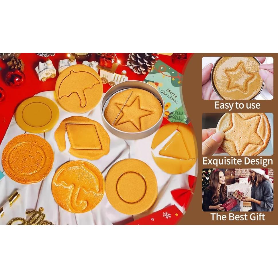 Kit de Galletas Dalgona Woosuke 12 Piezas Acero Inoxidable