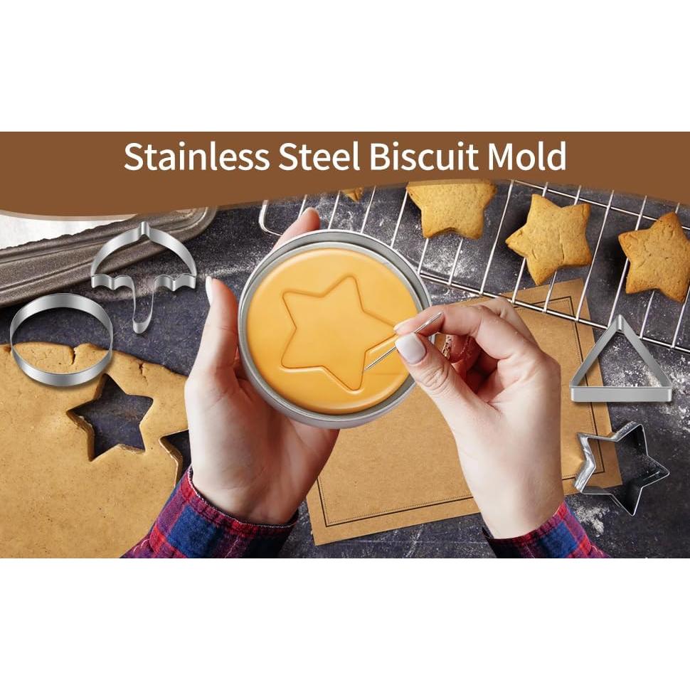 Kit de Galletas Dalgona Woosuke 12 Piezas Acero Inoxidable