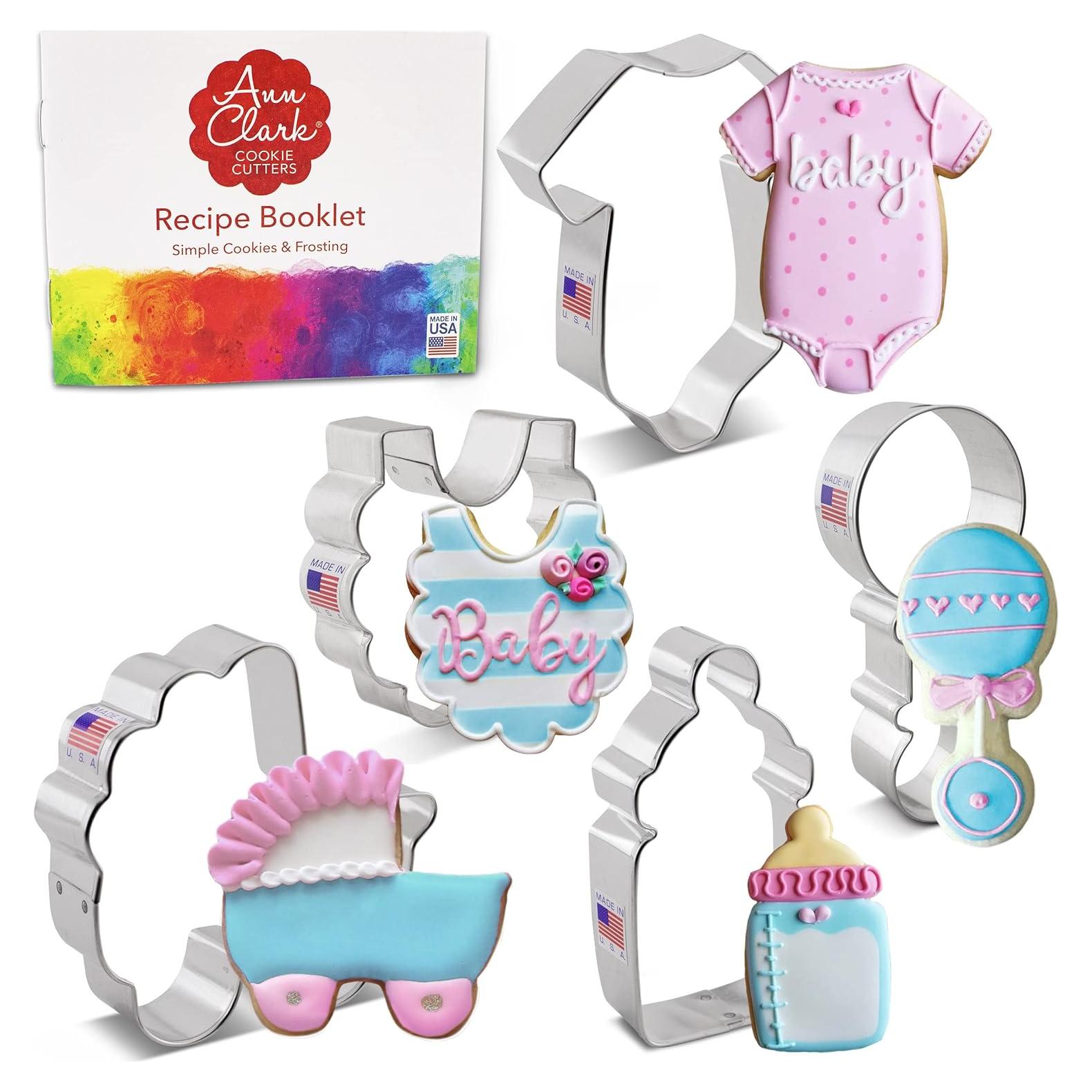 Juego de Cortadores de Galletas Ann Clark 5 Piezas Baby Shower
