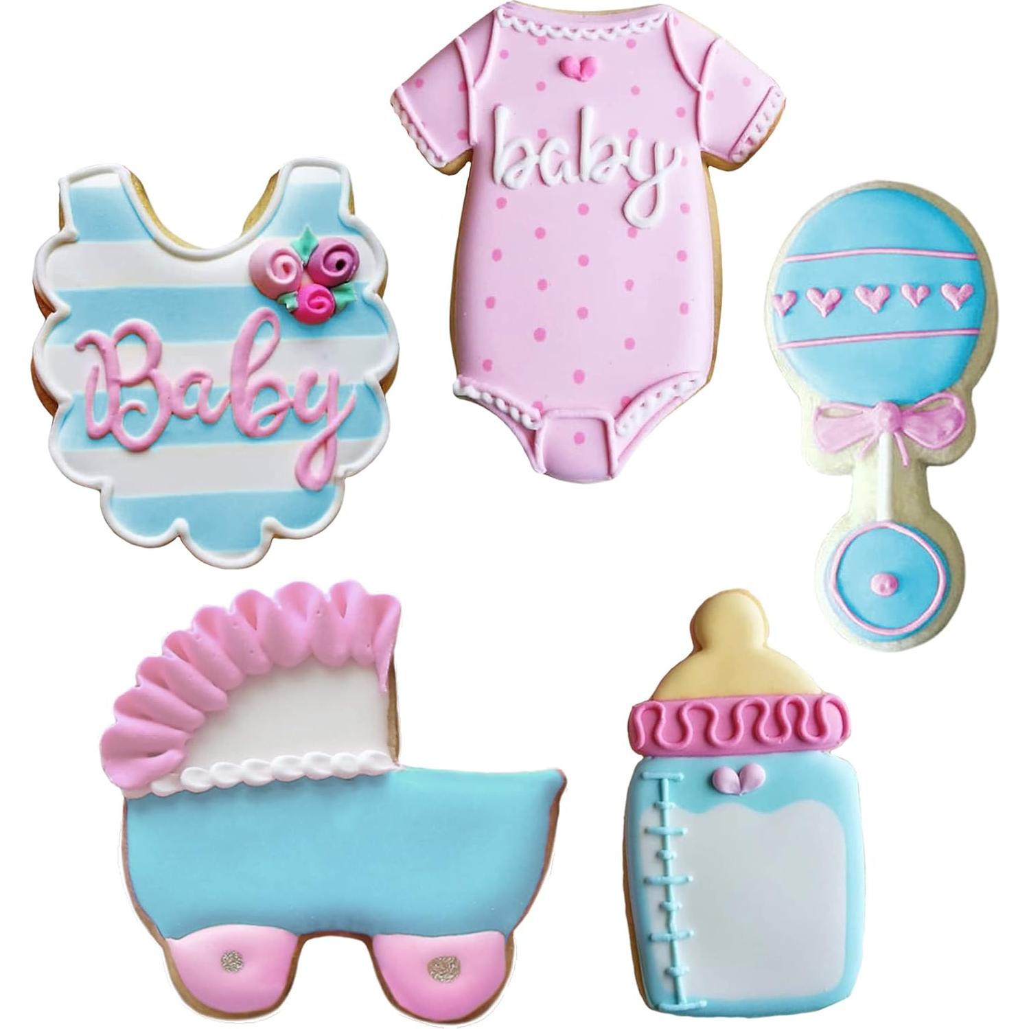 Juego de Cortadores de Galletas Ann Clark 5 Piezas Baby Shower