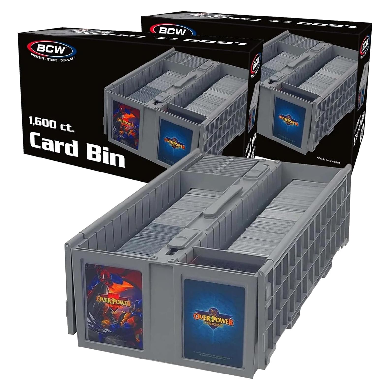 Caja de Cartas Coleccionables BCW - Paquete de 2, Gris, 1600 cartas