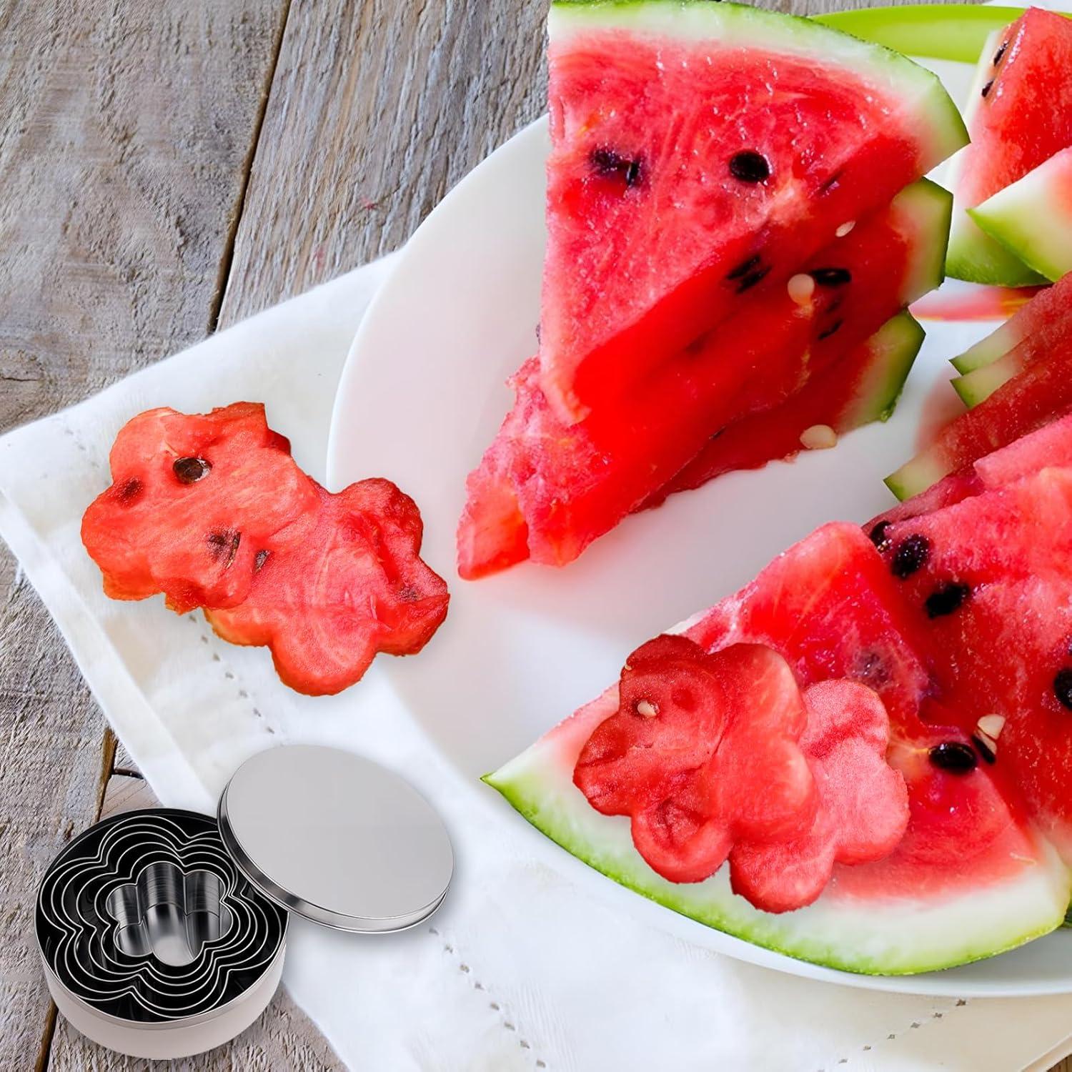 Juego de 5 Cortadores de Galletas Flor Acero Inoxidable QfwdfcTrenz