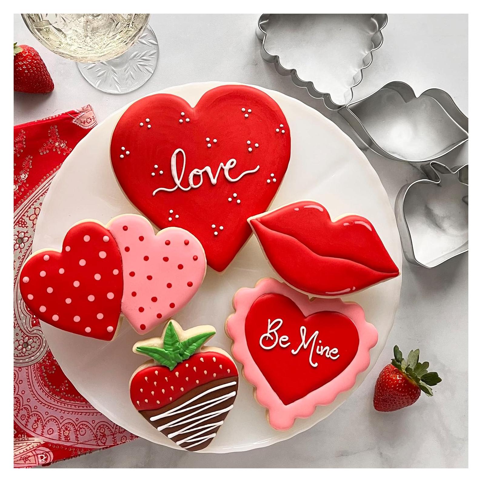 Set de Cortadores de Galletas San Valentín Ann Clark 5 Piezas