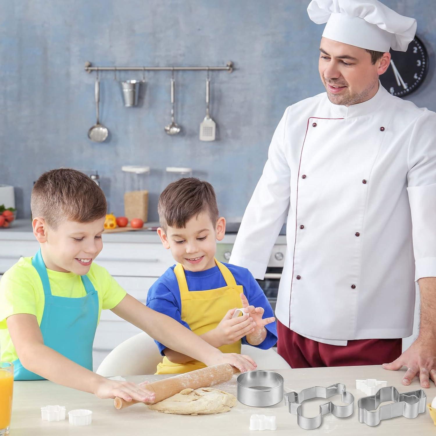 Juego de 6 Cortadores de Galletas de Camión CHENGU - Acero Inoxidable