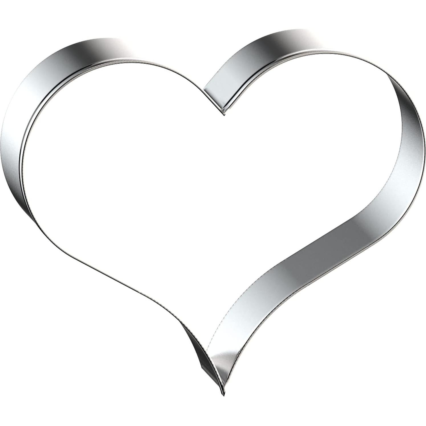 Juego de Cortadores de Galletas Corazón QAAQS - 4 Piezas