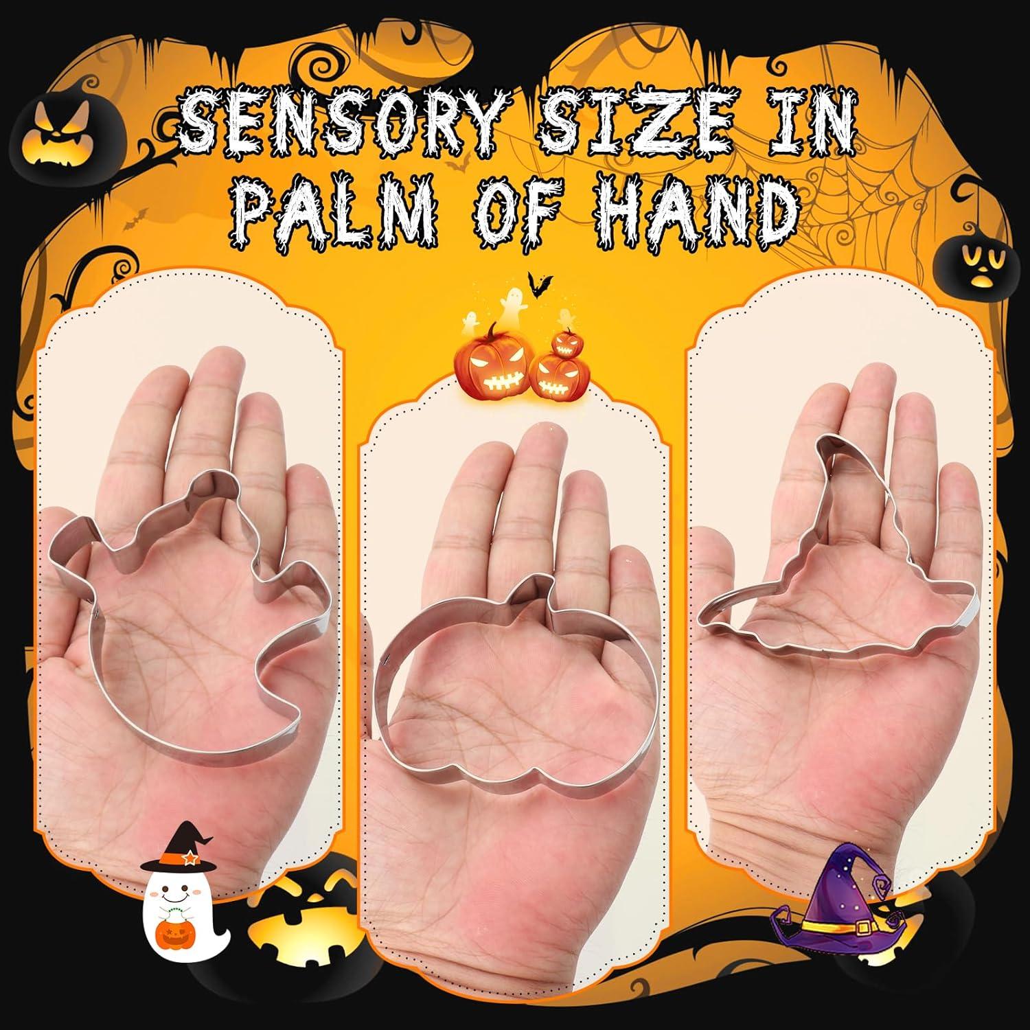 Juego de 10 Cortadores de Galletas Halloween KRY - Acero Inoxidable