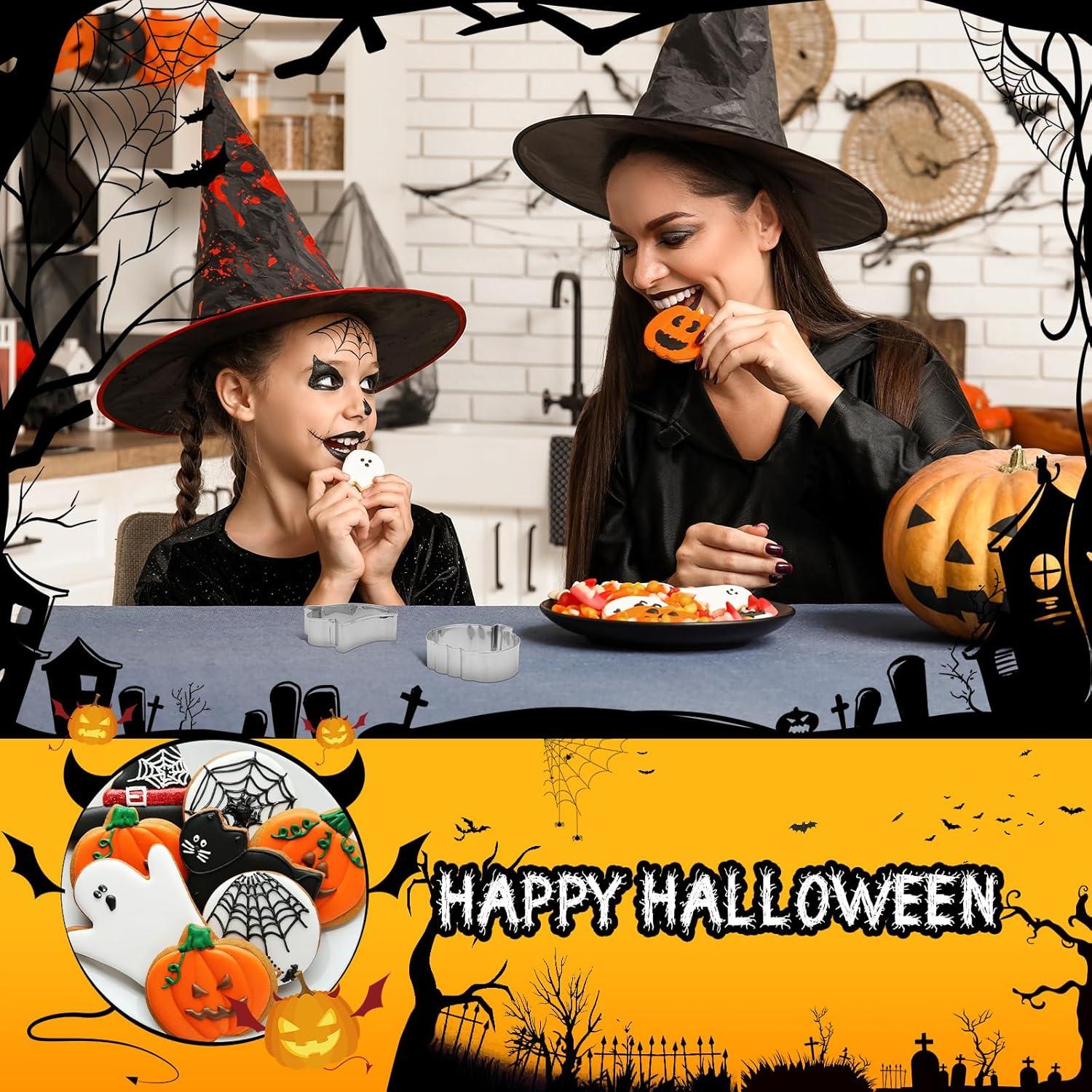 Juego de 10 Cortadores de Galletas Halloween KRY - Acero Inoxidable