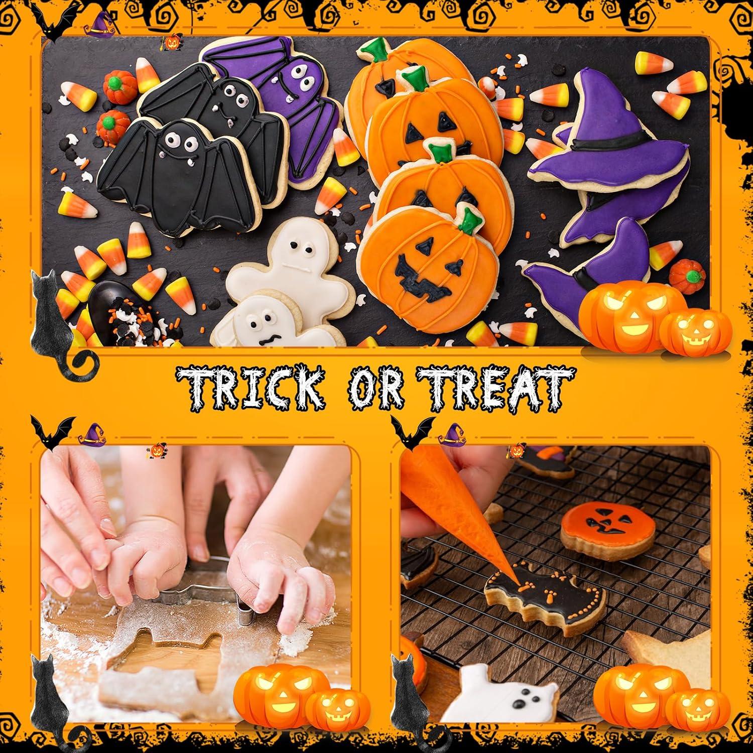 Juego de 10 Cortadores de Galletas Halloween KRY - Acero Inoxidable