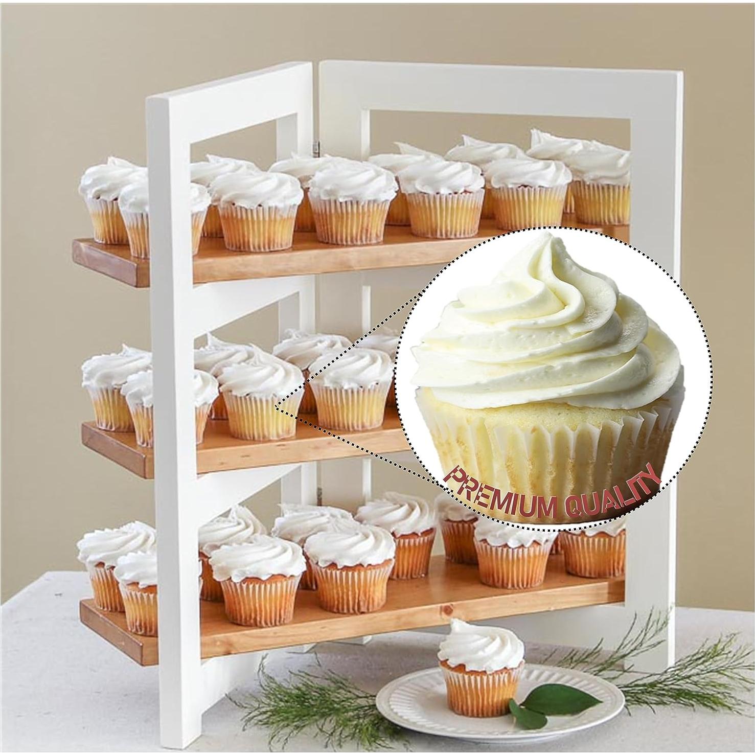 Tazas para Hornear Estándar Mr Miracle - 500 Piezas Blancas