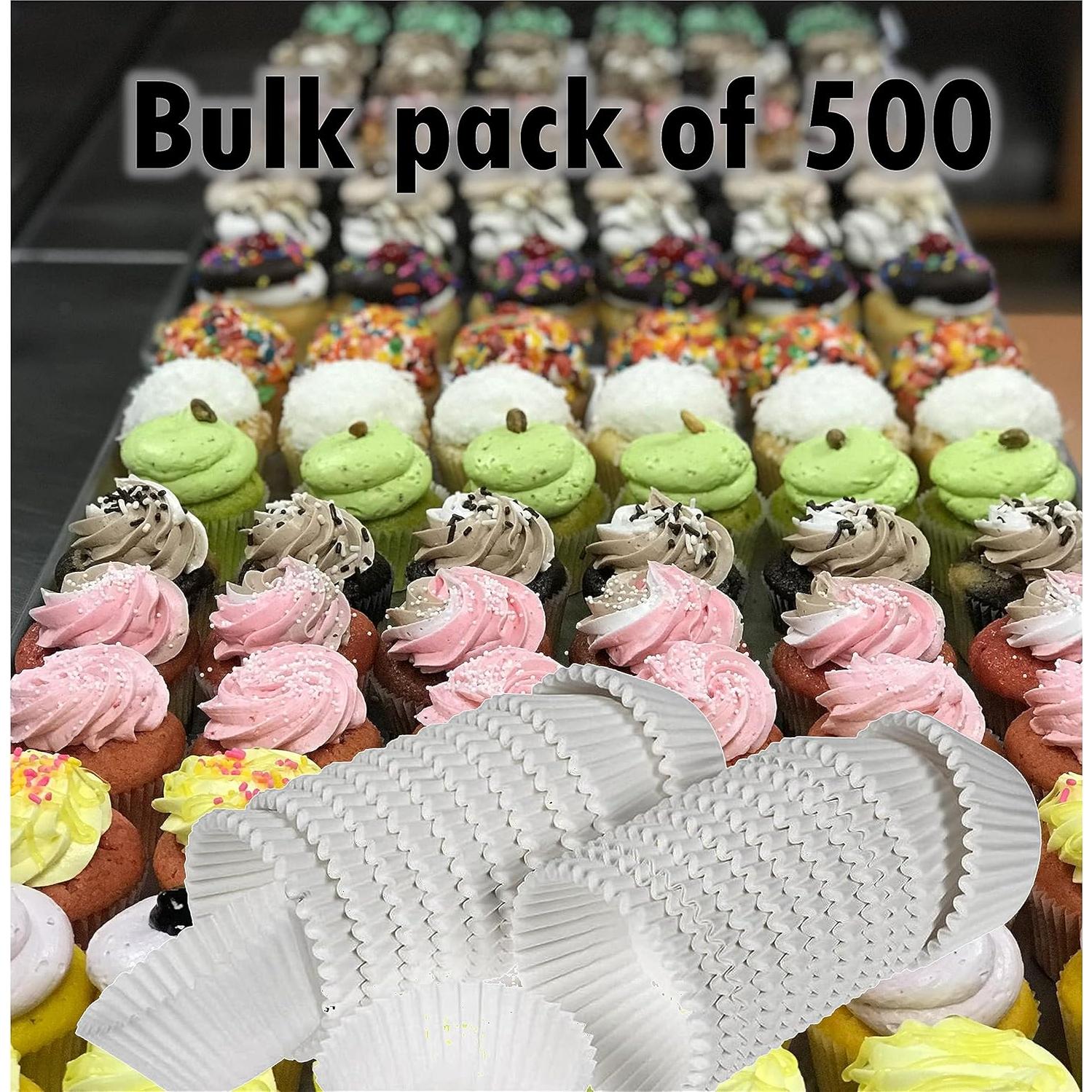 Tazas para Hornear Estándar Mr Miracle - 500 Piezas Blancas