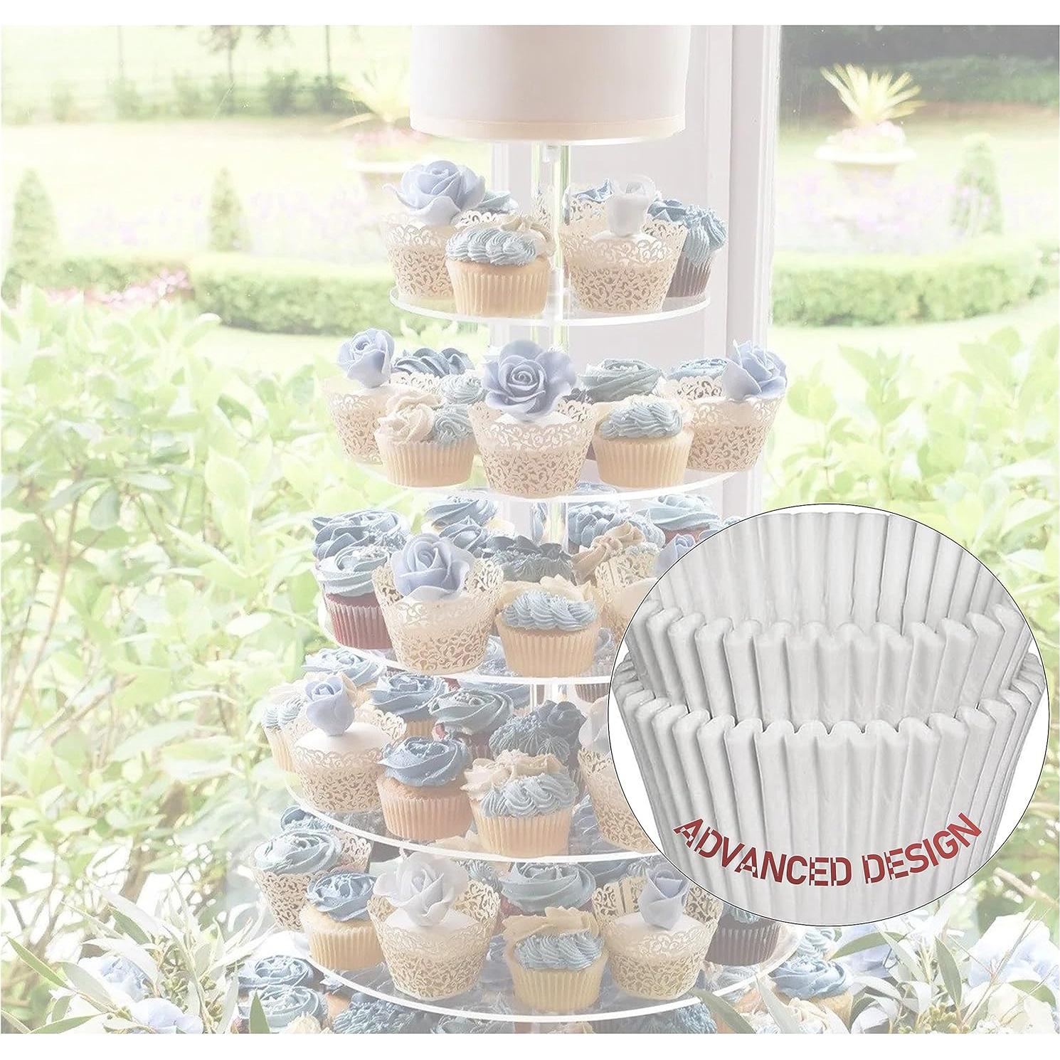 Tazas para Hornear Estándar Mr Miracle - 500 Piezas Blancas