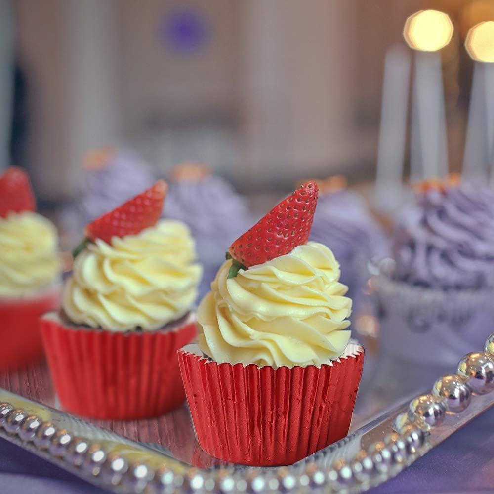Forros de Aluminio Rojos para Cupcakes GOLF - Paquete de 100
