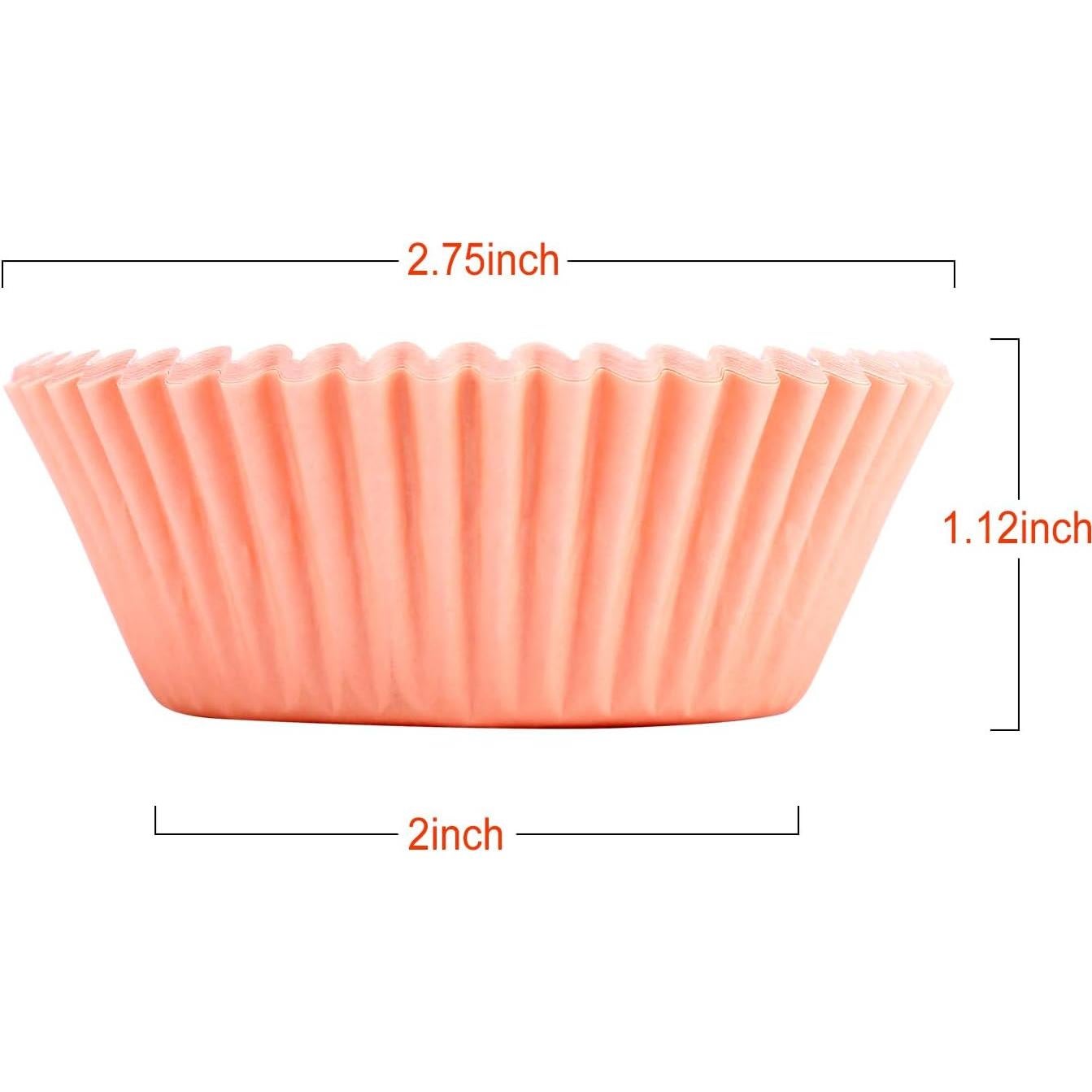 600 Forros de Papel para Cupcakes Hadoife - Colores Vibrantes