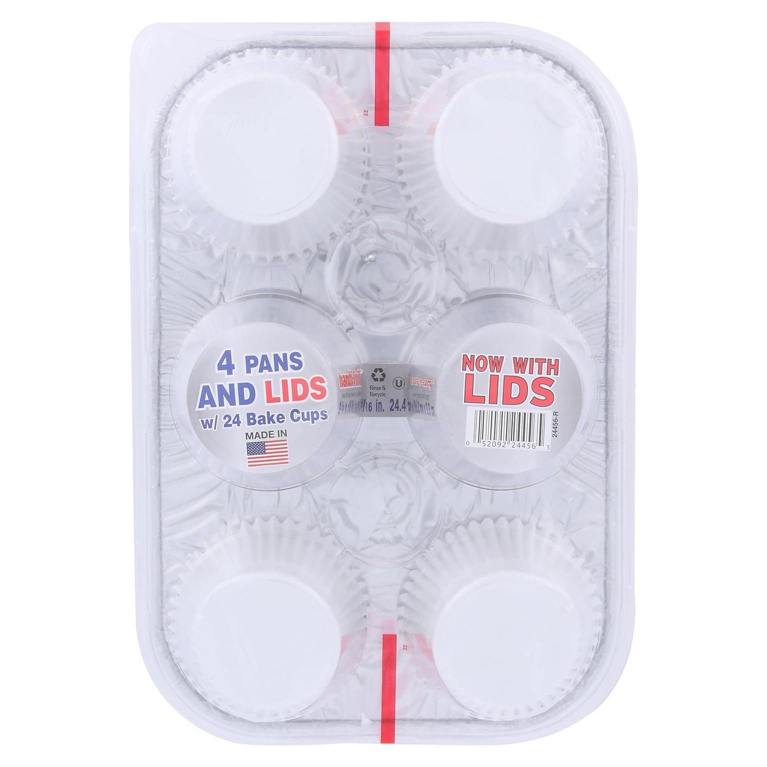 Bandejas para Muffin Handi-Foil con Tapa - 1 Unidad