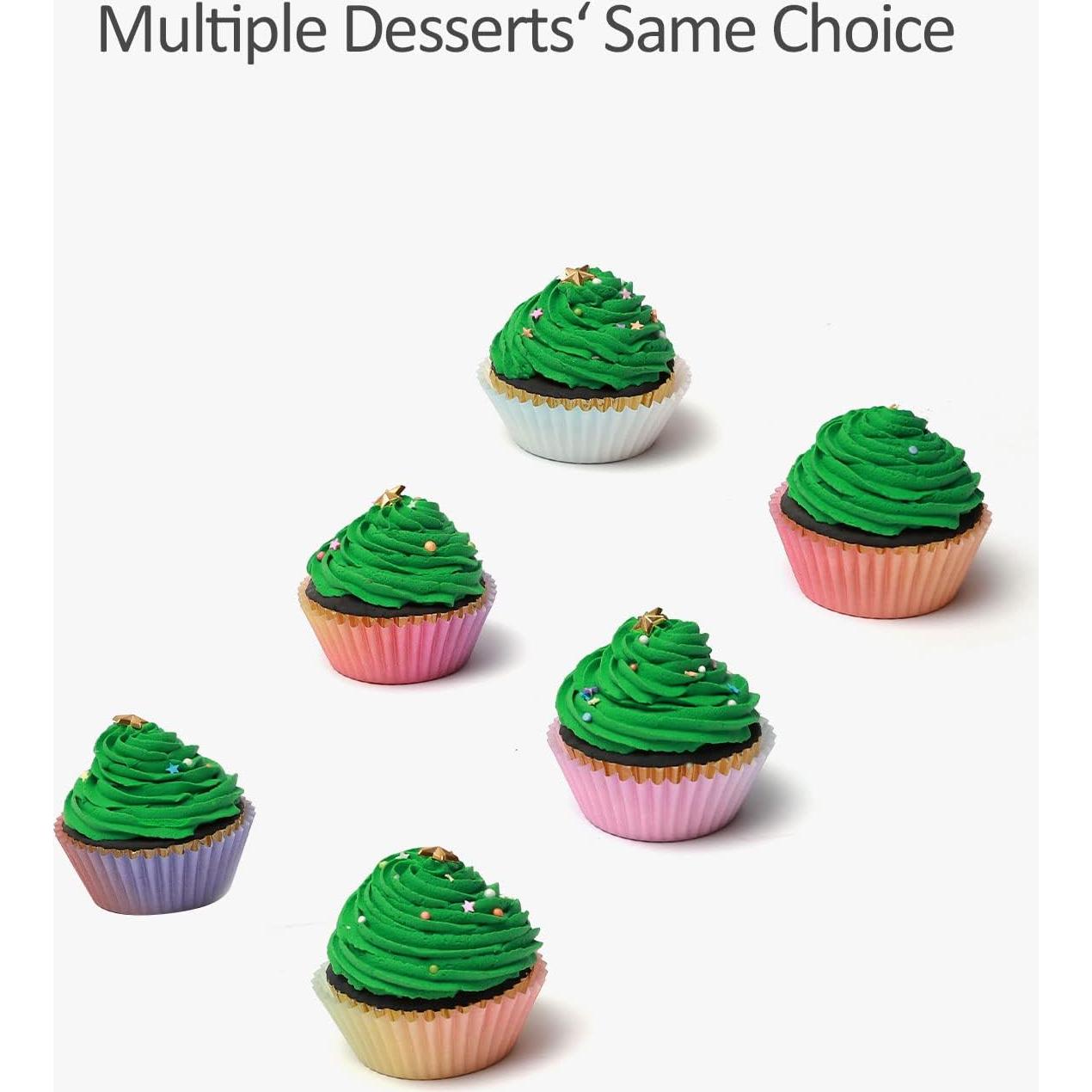 Forros para Cupcakes Qiqee 300 Unidades Diseño Gradiente