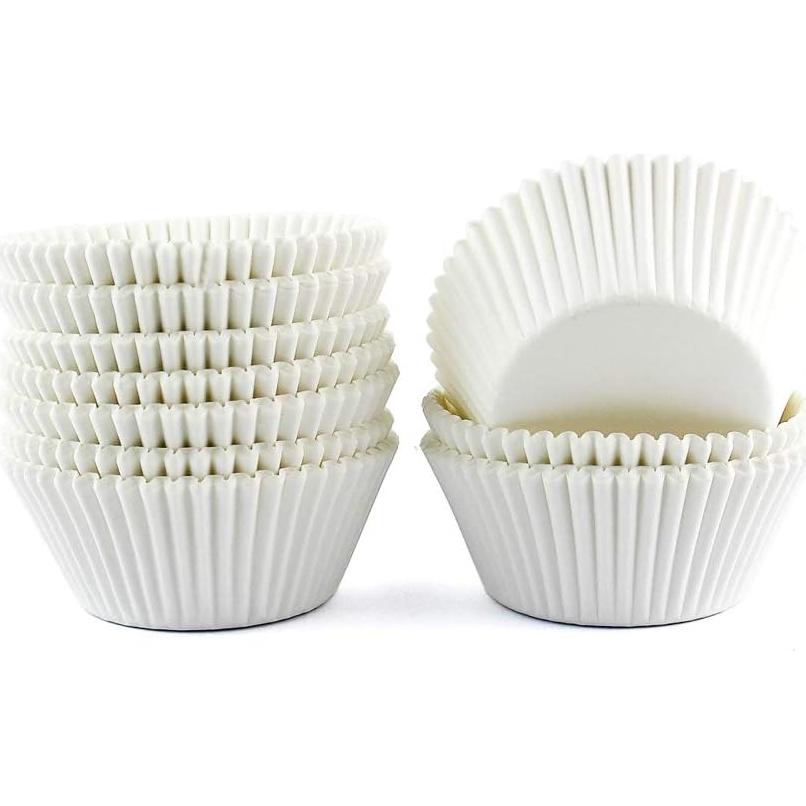 Forros para Cupcakes Warmparty 300 Unidades Blancos
