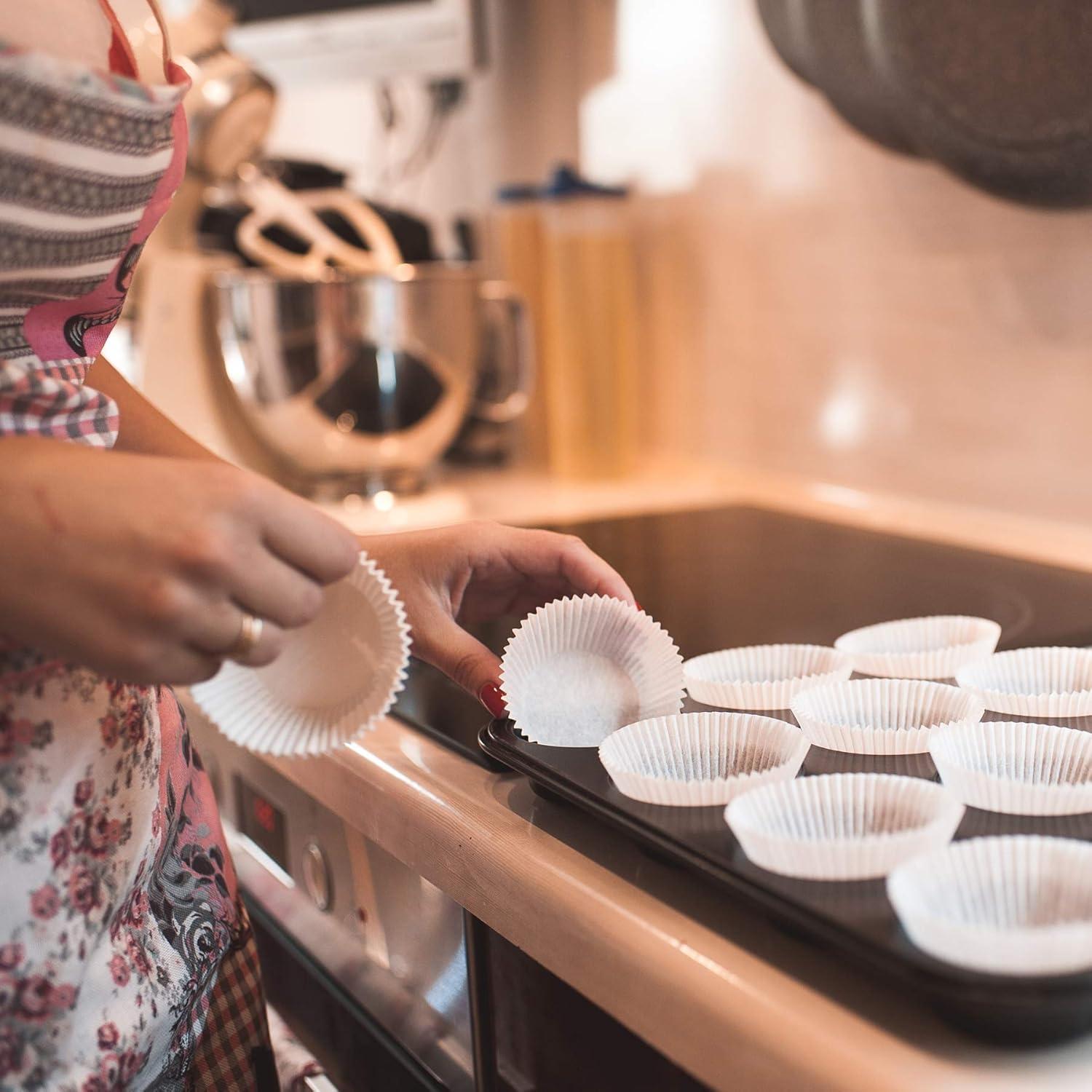 Forros para Cupcakes Warmparty 300 Unidades Blancos