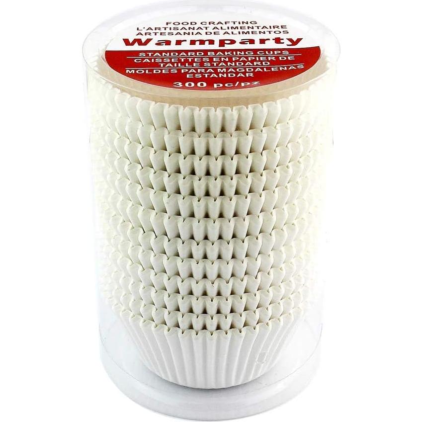 Forros para Cupcakes Warmparty 300 Unidades Blancos