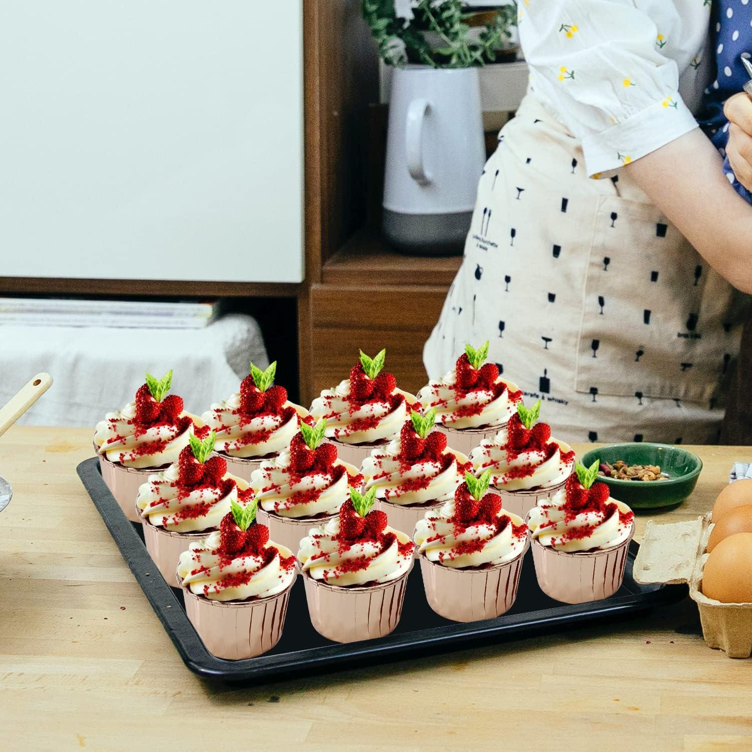 Forros de Cupcake Desechables Free-Air 100 Paquetes 3.5oz